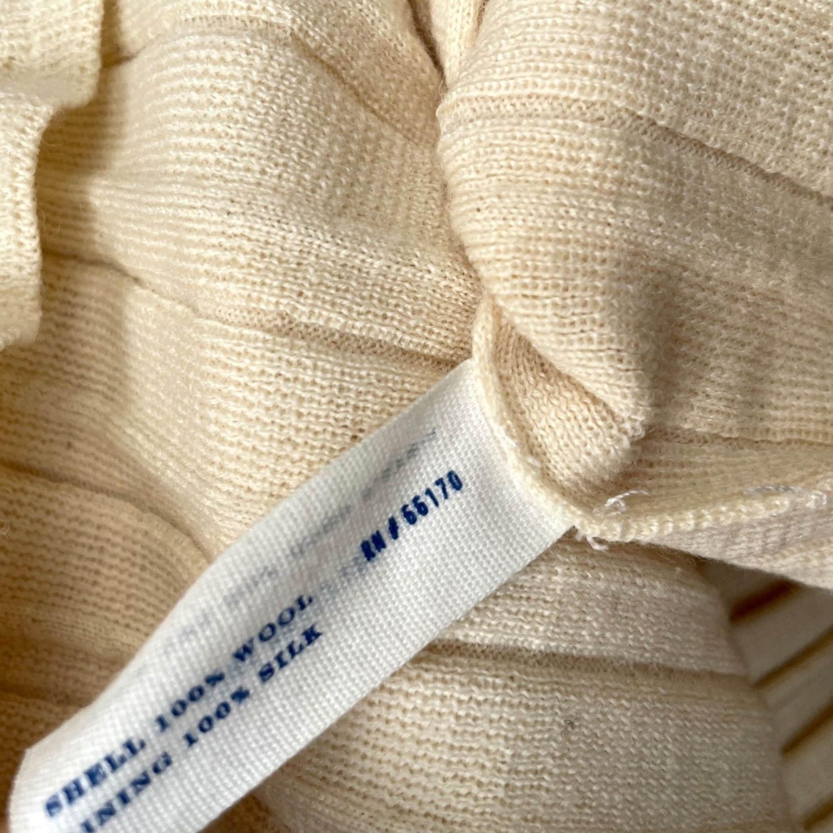 Anthropologie VINTAGE Anthropologie Dress Womens Small Beige Leifsdottir Wool Knit Sleeveless Zip Collarless Lightweight Lined Short 90s City Classic Preppy Womens Size S / US 4 / IT 40 - 4 Thumbnail