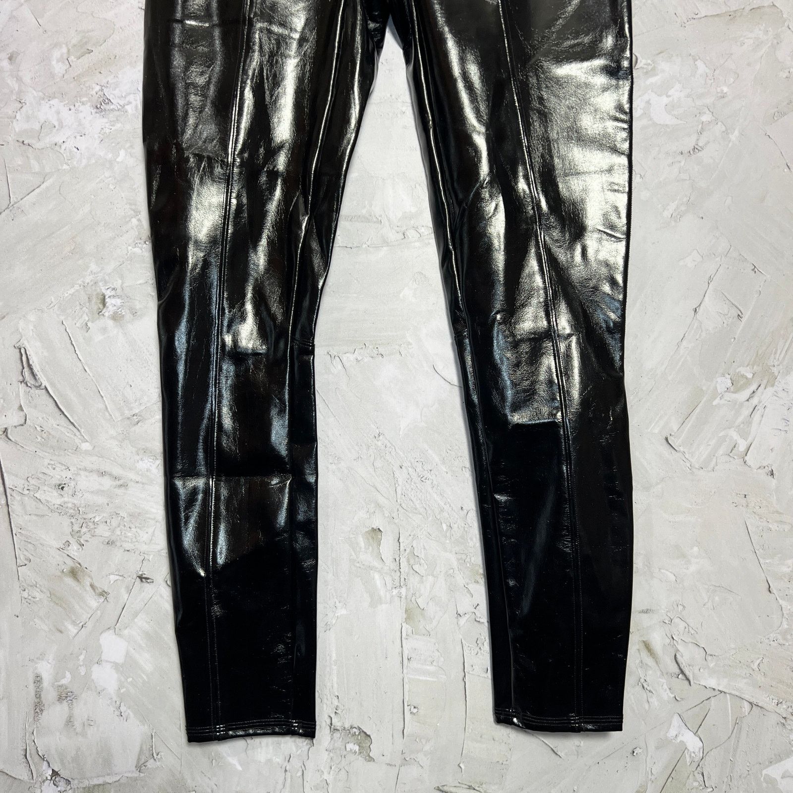 Spanx SPANX Faux Patent Leather Leggings Black Shiny Size S Size 27" / US 4 / IT 40 - 9 Thumbnail