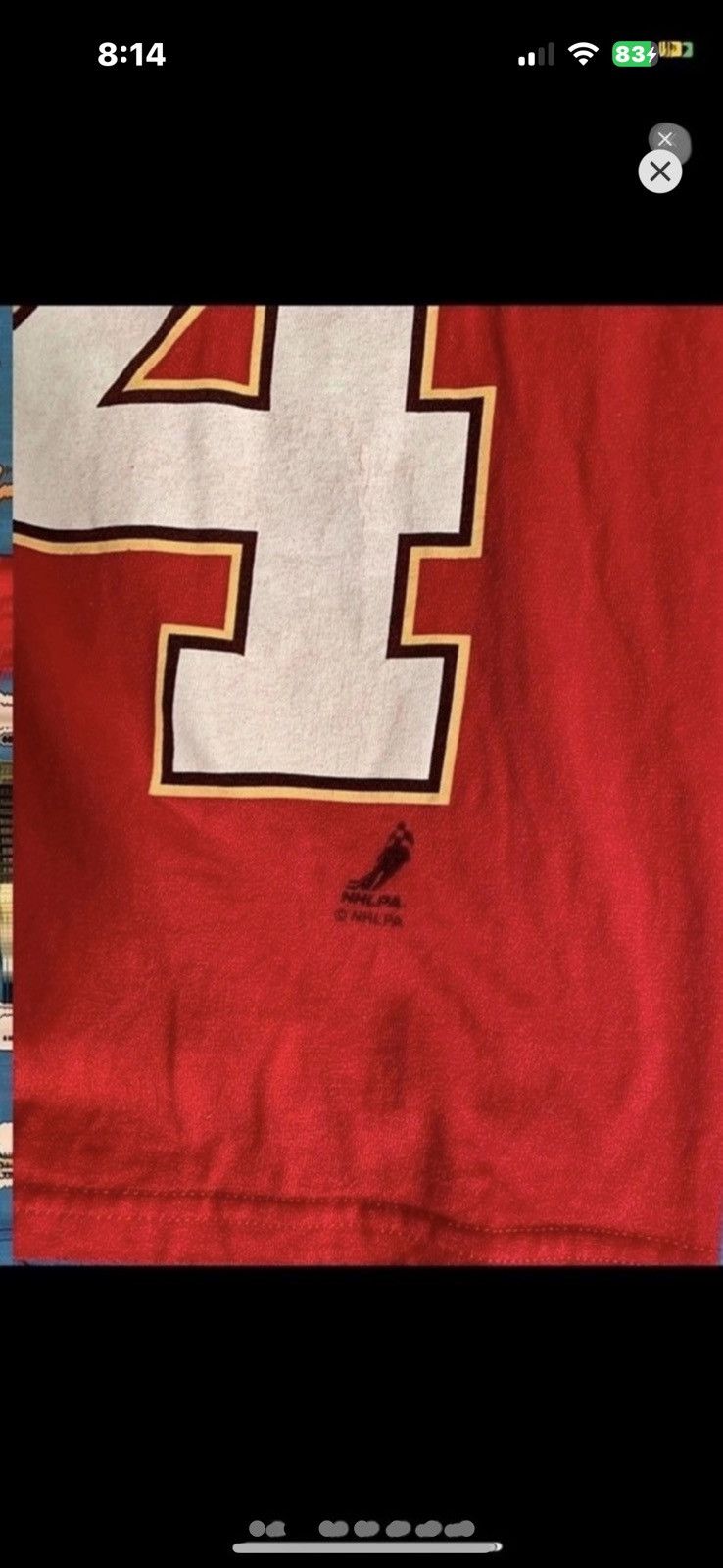 NHL ***FINAL DROP***RARE CALGARY FLAMES KIPURSOFF SHIRT M Size US M / EU 48-50 / 2 - 2 Thumbnail