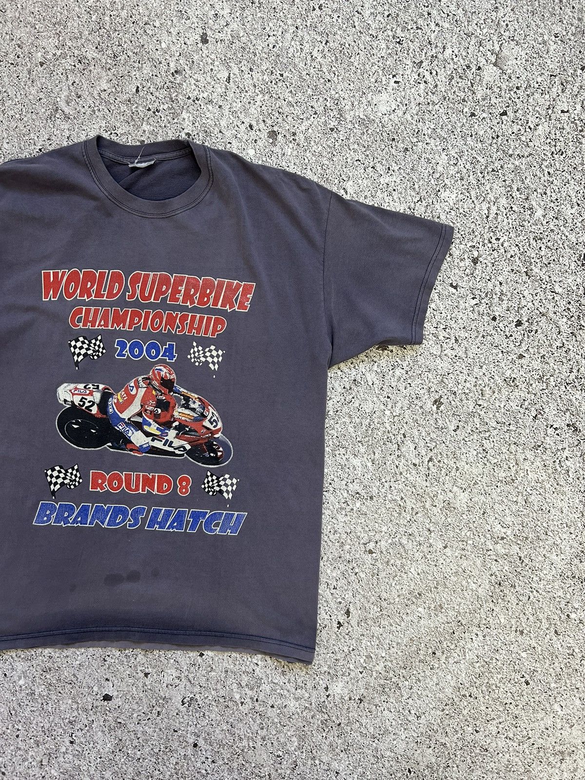 Vintage Vintage Superbike World Championship Race Calendar 2004 Tee Size US XL / EU 56 / 4 - 5 Thumbnail