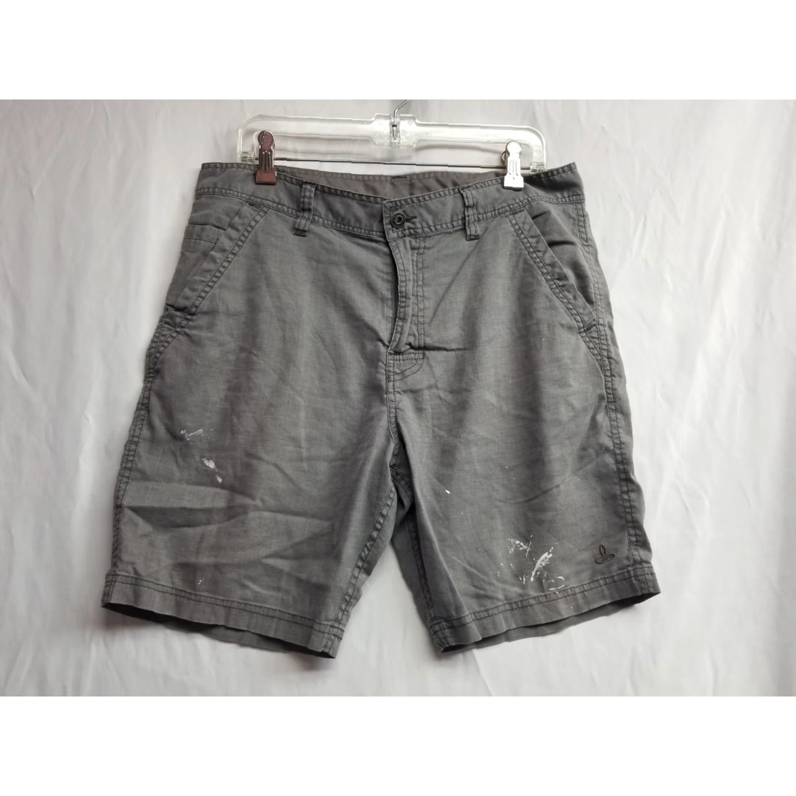 Prana Prana gray breathe shorts Men Outdoor Chino Size 38 Distressed Pockets Cotton Poly Spandex? Size US 38 / EU 54 - 2 Thumbnail