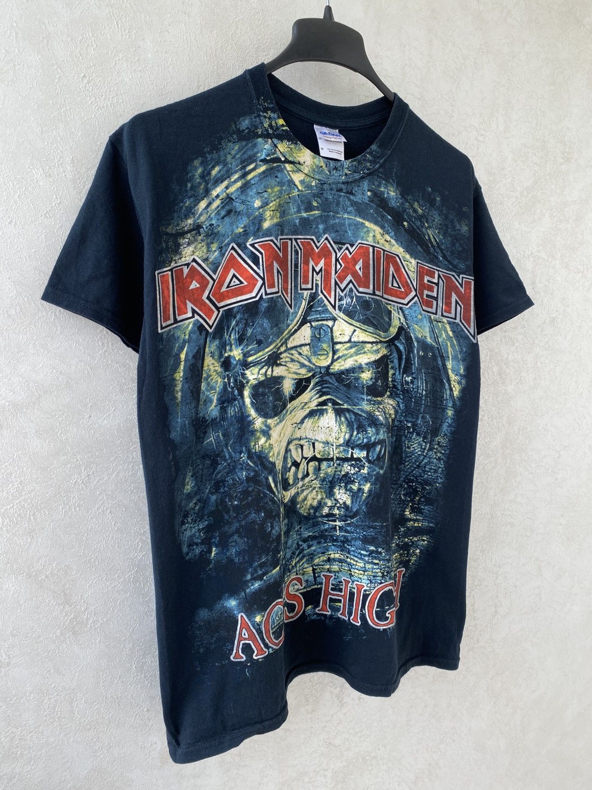 Vintage Vintage Iron Maiden Aces High Band Graphic Print T Shirt M Size US M / EU 48-50 / 2 - 3 Thumbnail