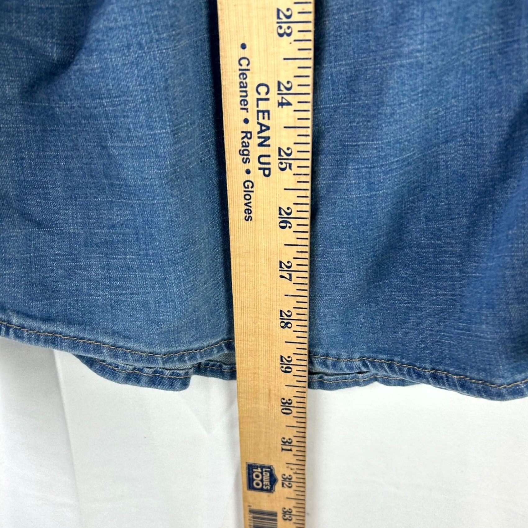 Wrangler Wrangler Western Shirt Mens XL Blue Denim Pearl Snap Long Sleeve Size US XL / EU 56 / 4 - 5 Thumbnail