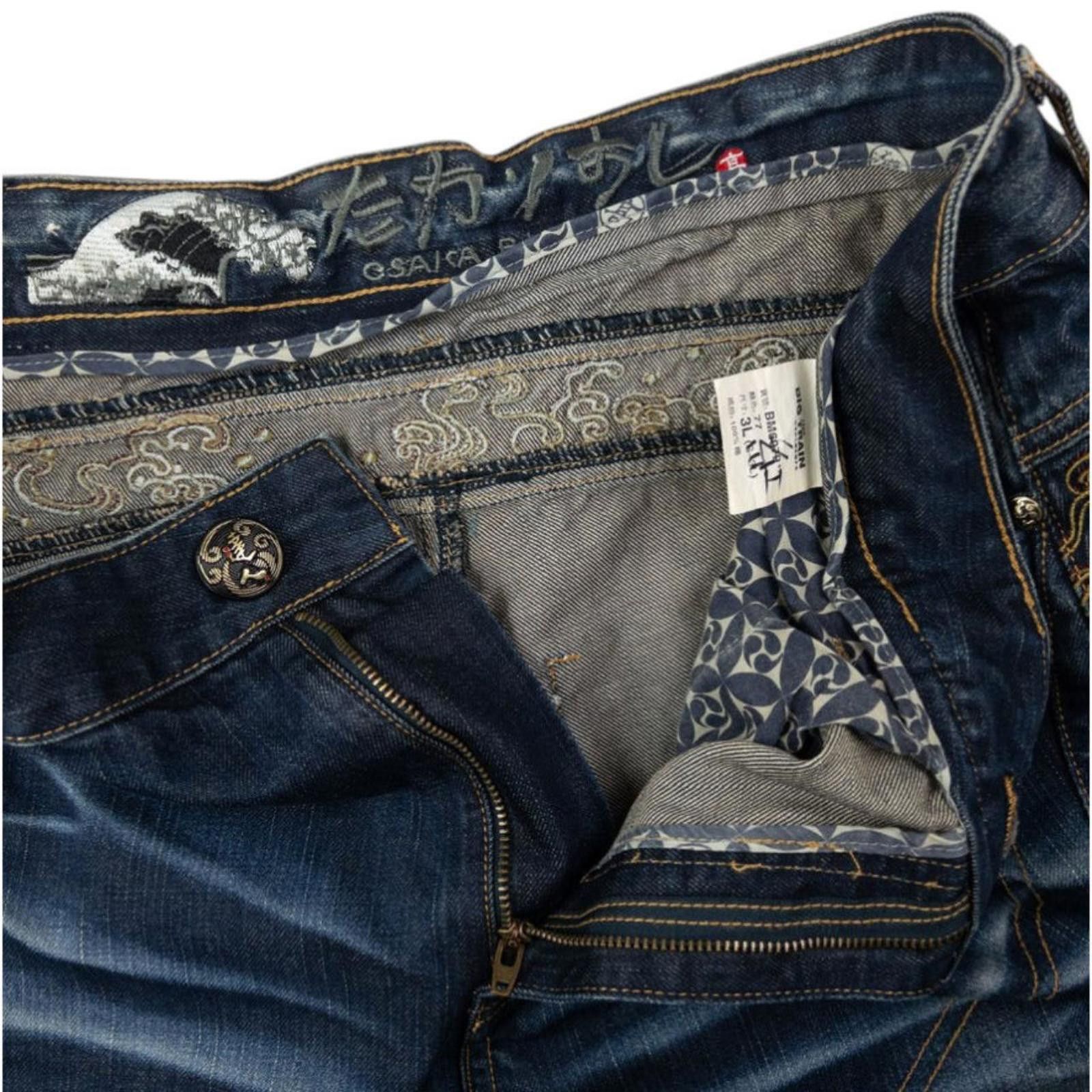 Other Vintage Big Train Embroidered Patchwork Denim Jeans Size W36 Size US 36 / EU 52 - 5 Thumbnail