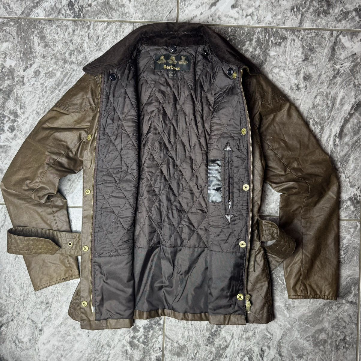 Barbour × Vintage Barbour Wax Jacket Quilted Brown Size 10 Size M / US 6-8 / IT 42-44 - 3 Thumbnail