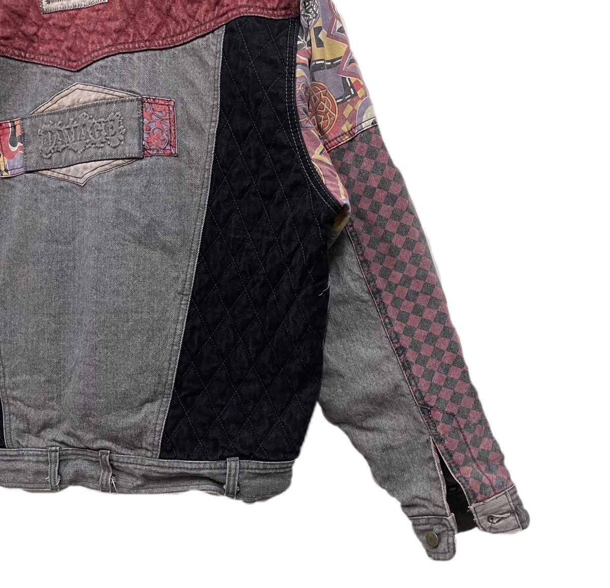 Vintage Vintage Major Damage Denim Jacket Patchwork Size US XL / EU 56 / 4 - 8 Thumbnail