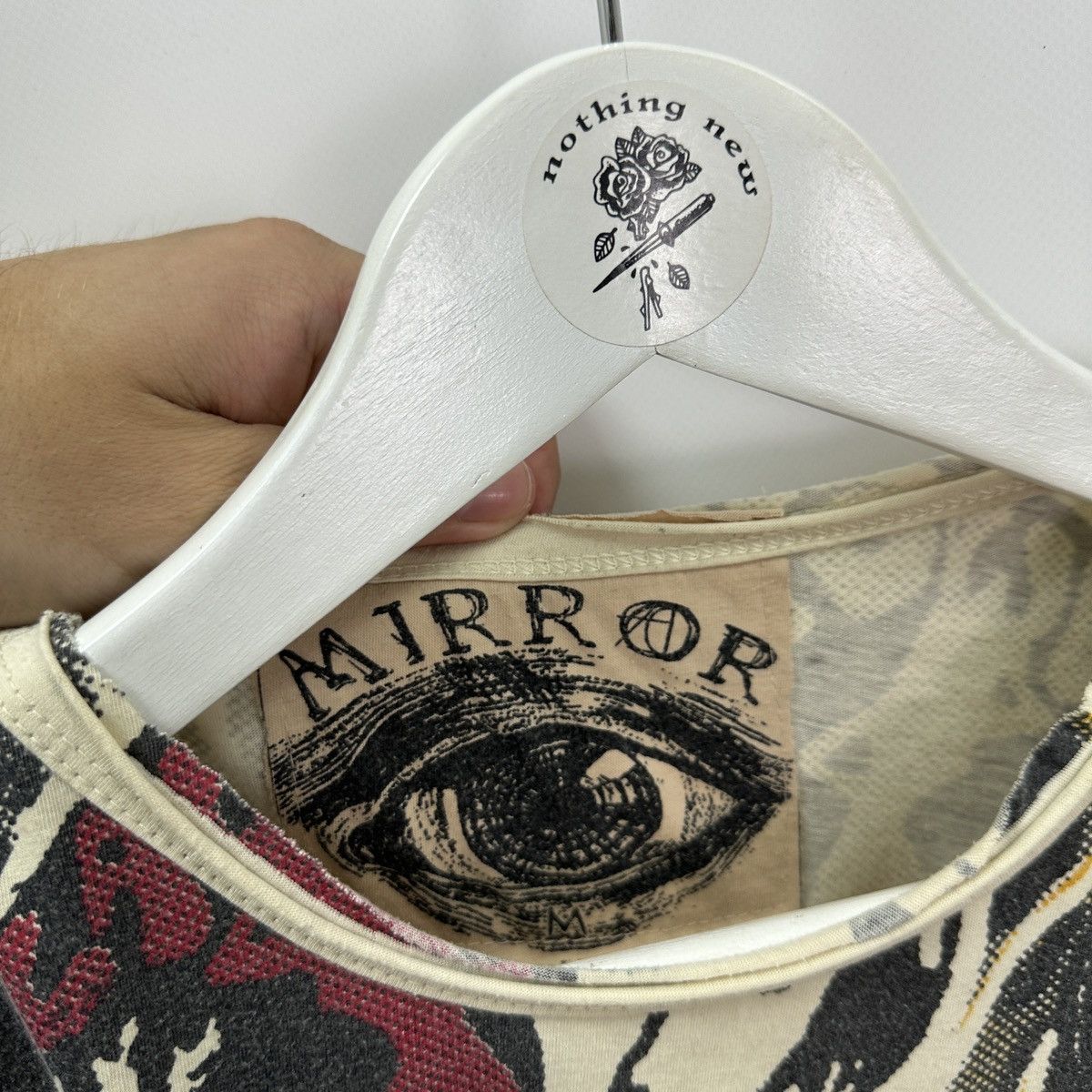 Vintage Vintage 00s John Lennon Mirror The Doors psychedelic tee y2k Size US M / EU 48-50 / 2 - 7 Thumbnail