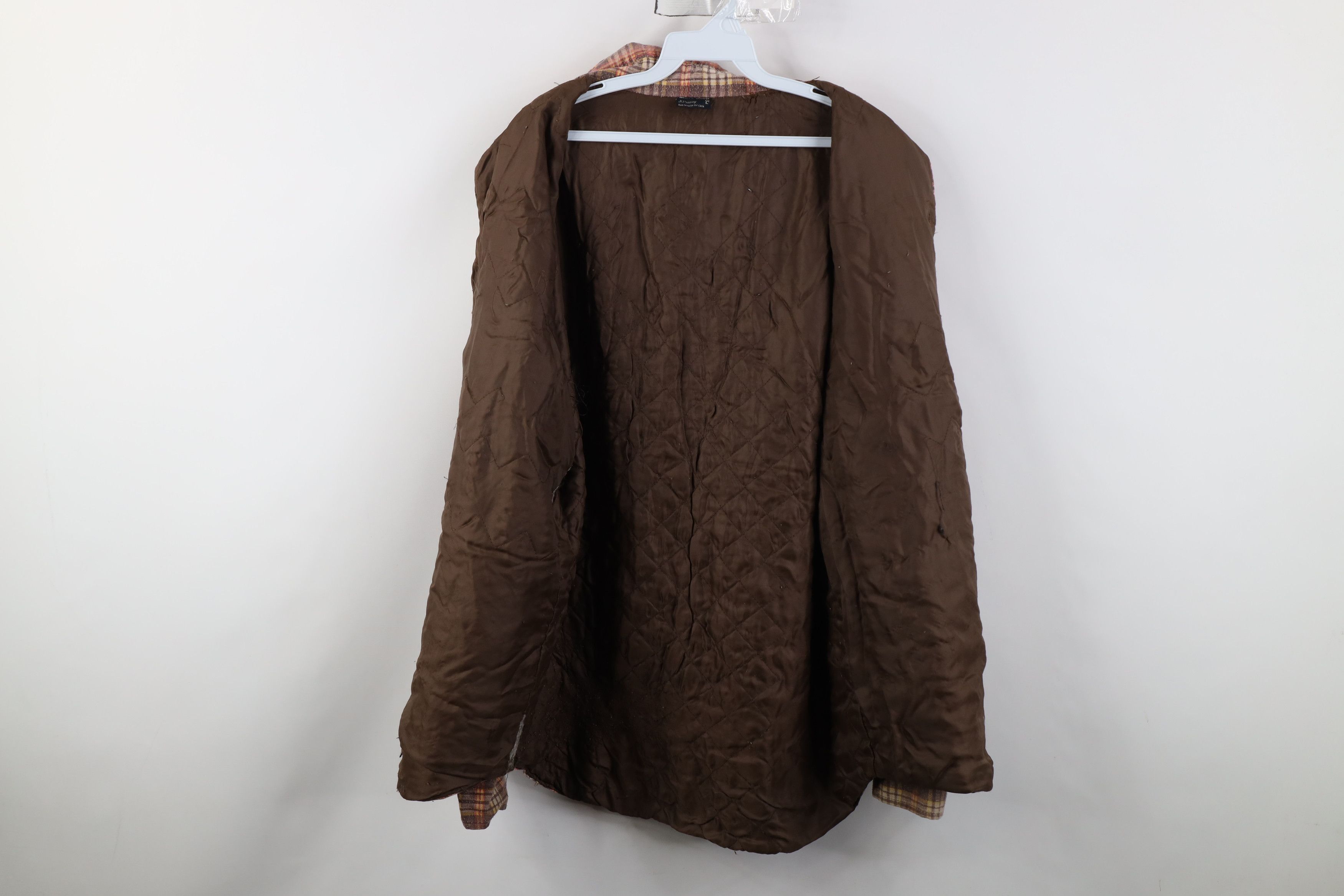 Vintage Vintage 70s Streetwear Quilted Flannel Shirt Jacket USA Size US L / EU 52-54 / 3 - 9 Thumbnail