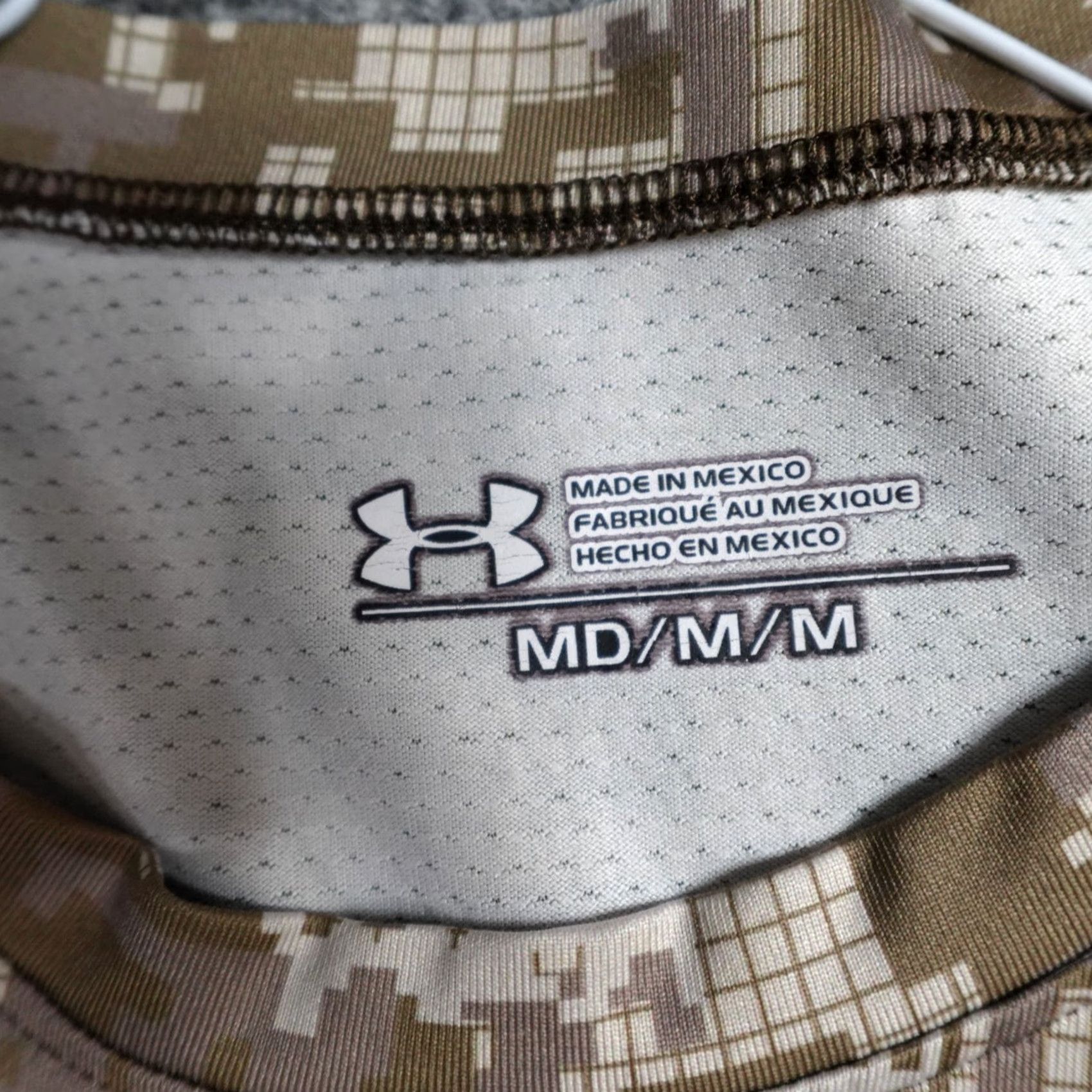 Under Armour Under Armour Maryland Pride T-shirt M Beige Camouflage Double-Sided Performance Pullover Short Sleeve Crew Neck Unisex Adults HeatGear Size US M / EU 48-50 / 2 - 3 Thumbnail