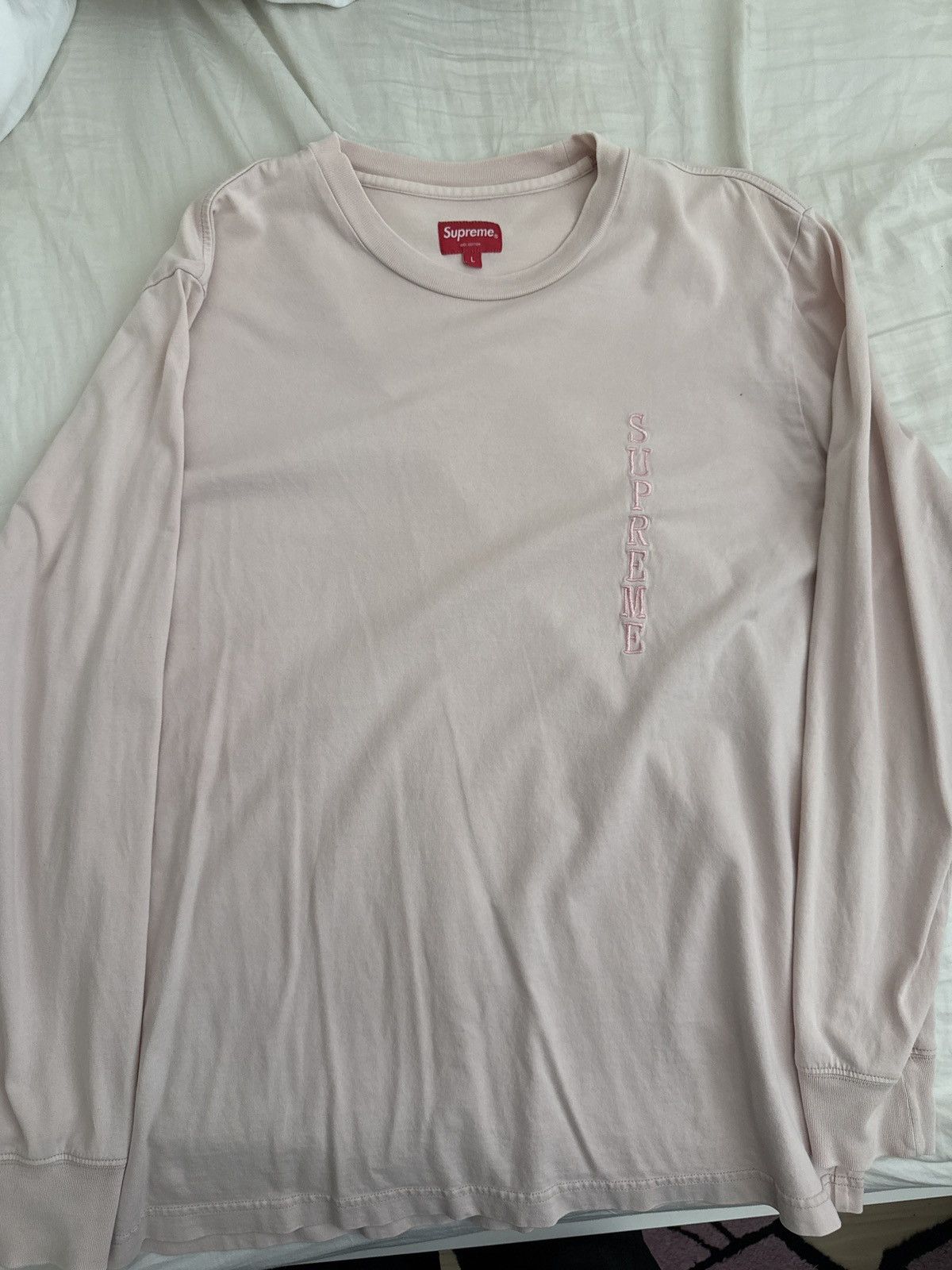 Supreme Supreme Embroidered Longsleeve FW17 Size US L / EU 52-54 / 3 - 1 Thumbnail