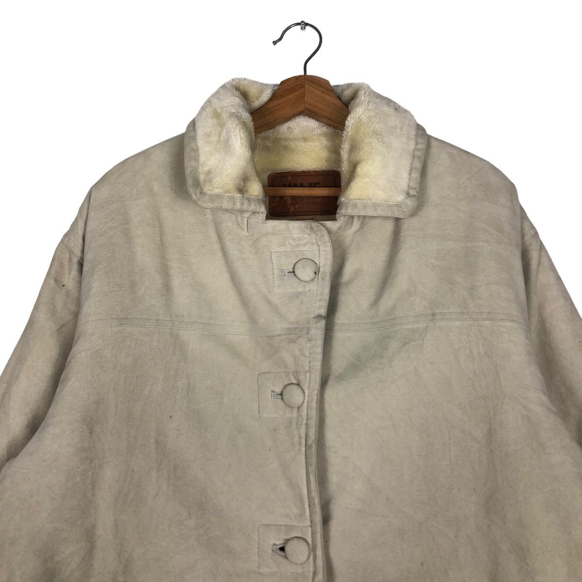 Japanese Brand 🔥Vtg Shearling Leather Jacket Mink Fur Lining Malie Japan Size US M / EU 48-50 / 2 - 3 Thumbnail
