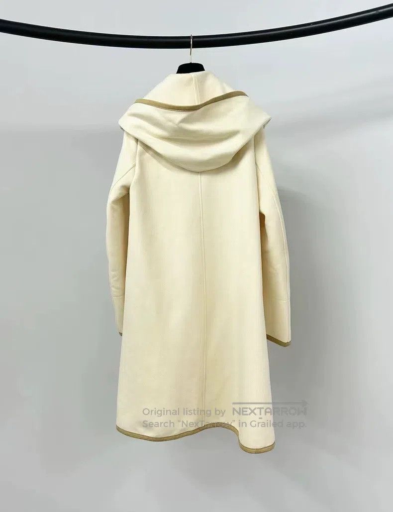 Hermes Hermes White leather-paned coat Size XXS / US 00 / IT 34 - 2 Thumbnail