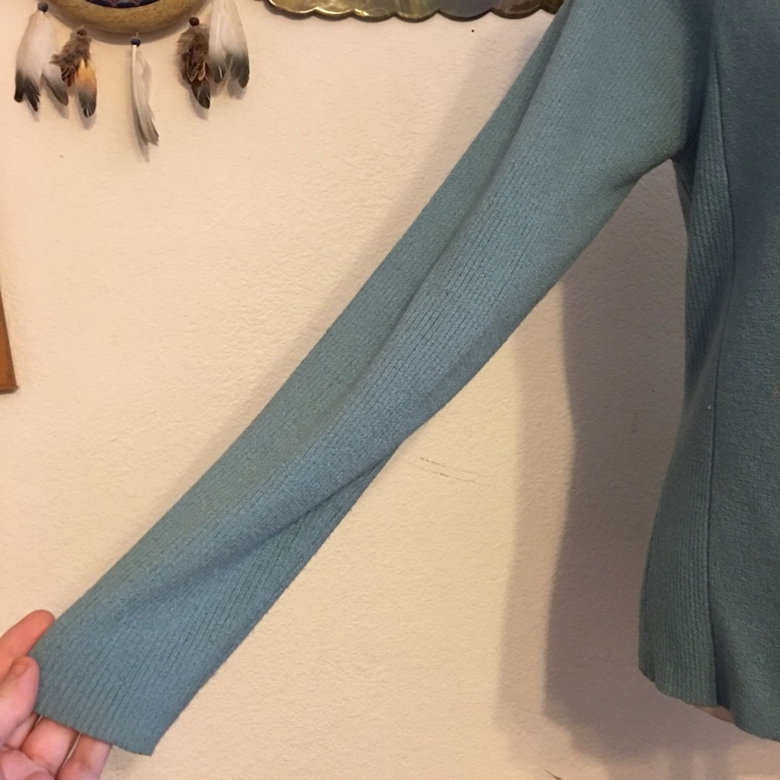 Other Hillard & Hanson blue lightweight button sweater Size M / US 6-8 / IT 42-44 - 3 Thumbnail
