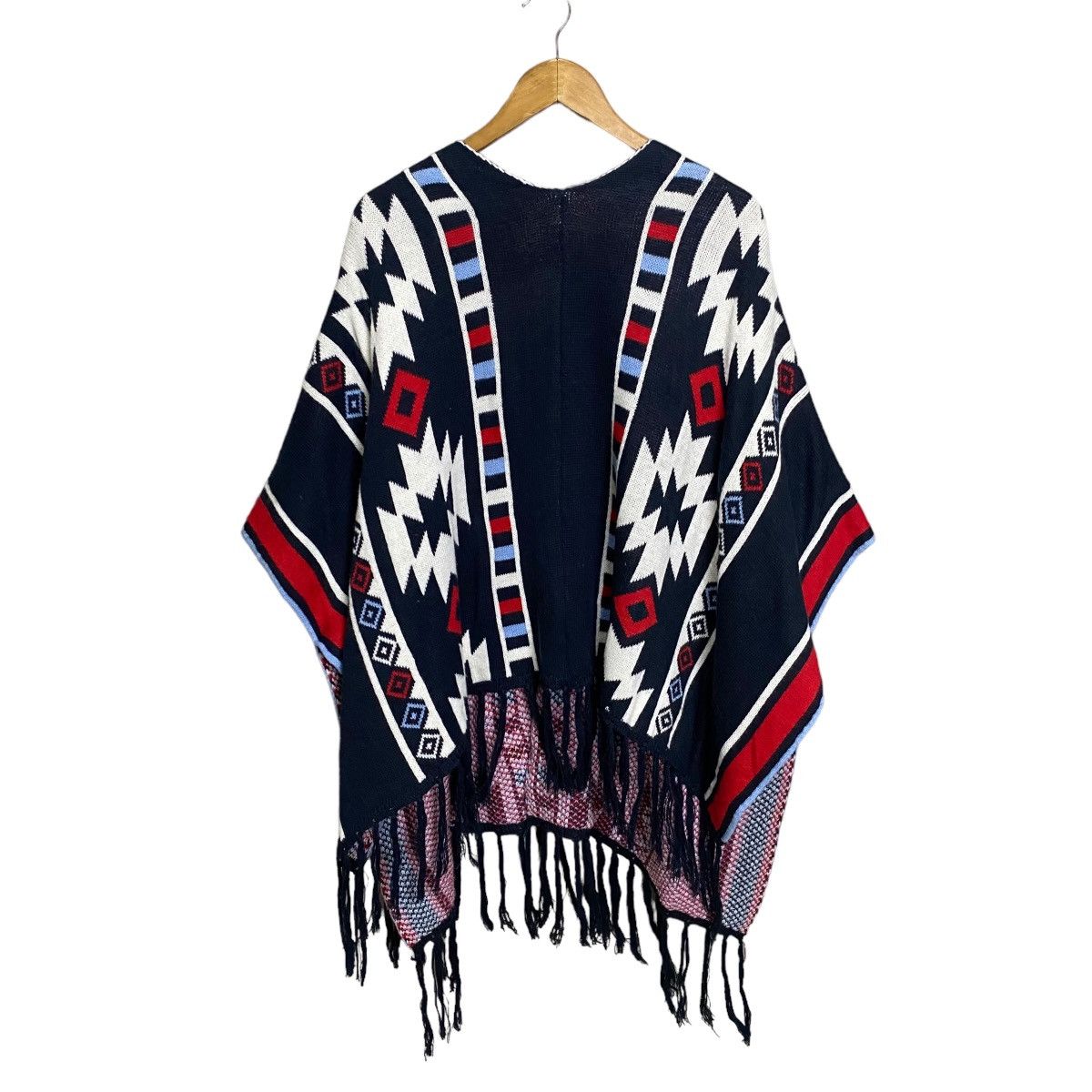 Japanese Brand Sureve Arclic native navajo poncho Size ONE SIZE - 5 Thumbnail
