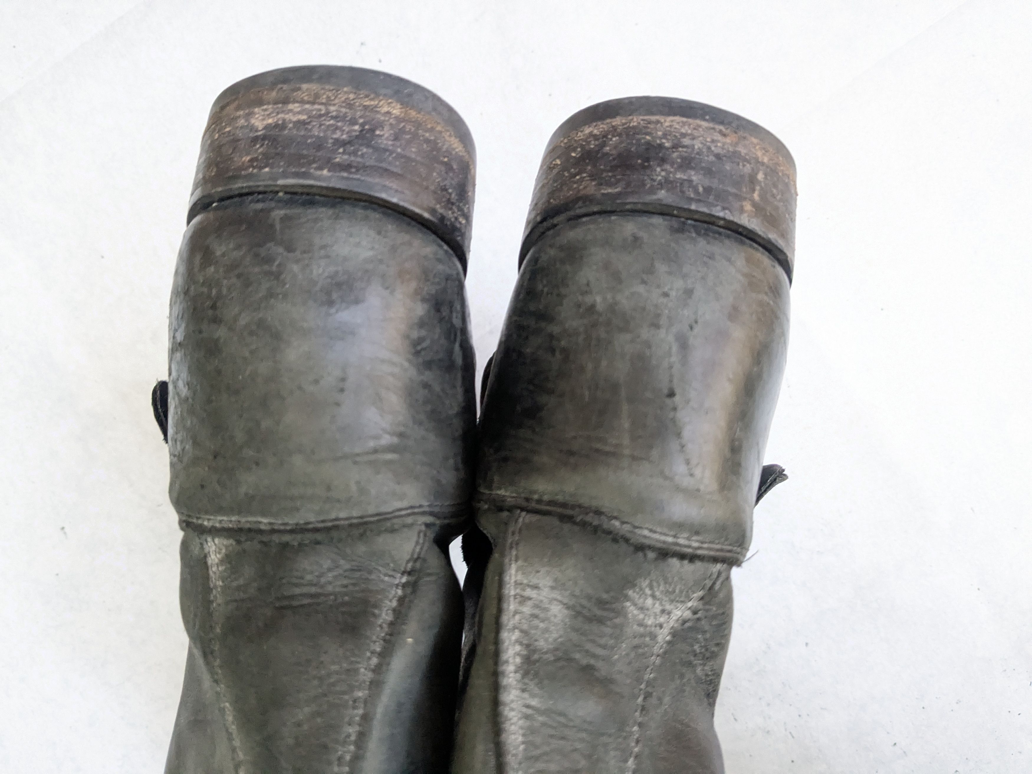 Frye Frye Engineer Boots Black 8 Leather Buckle Size US 8 / EU 41 - 12 Thumbnail