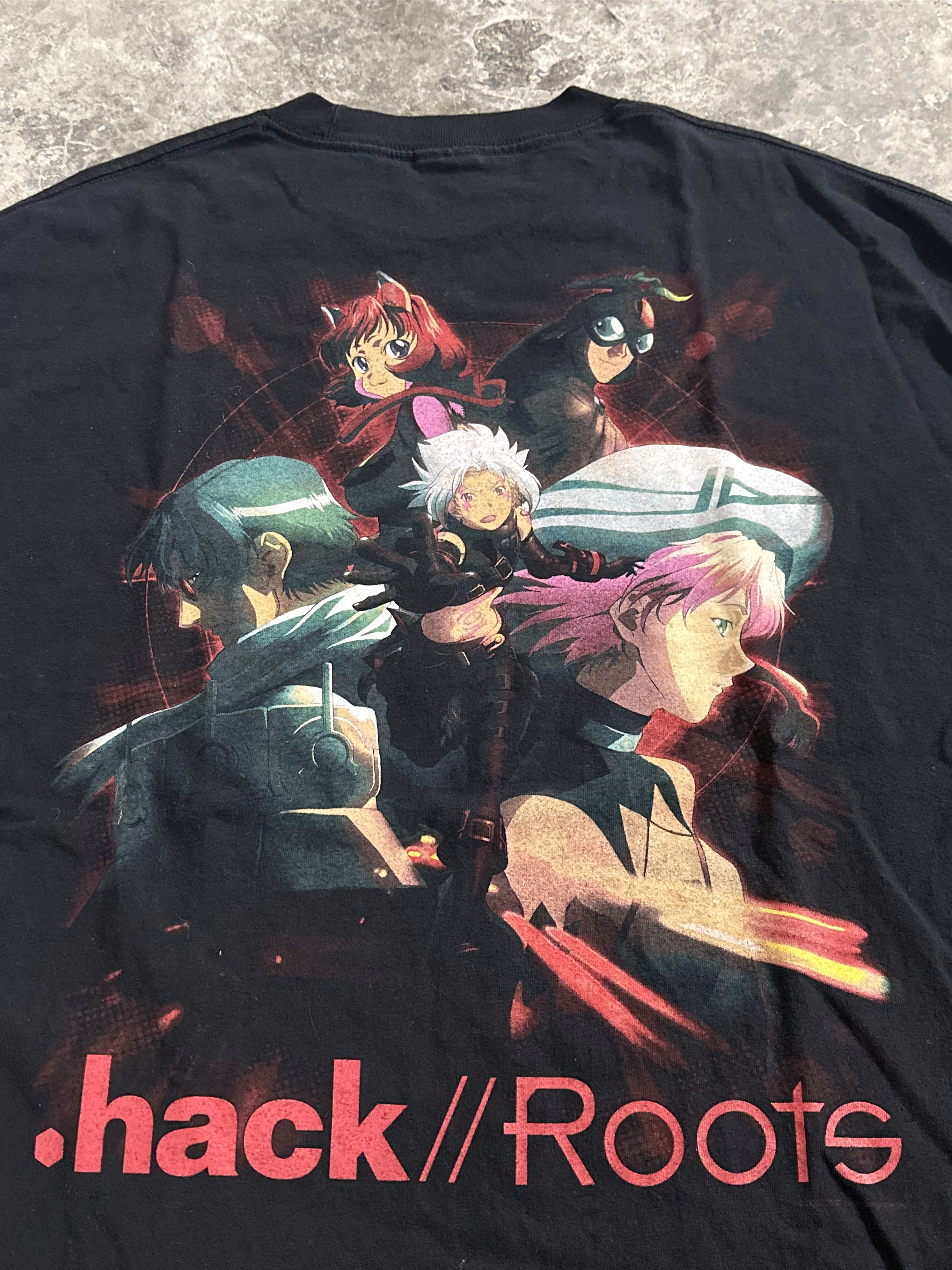 Anime Vintage 00's .hack//Roots Anime T-shirt Size US XL / EU 56 / 4 - 1 Thumbnail