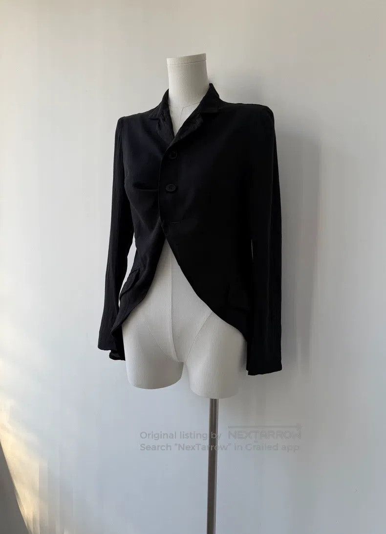 Yohji Yamamoto Yohji Yamamoto size 1 15SS Double Gauze Fishtail Suit Jacke Size S / US 4 / IT 40 - 2 Thumbnail