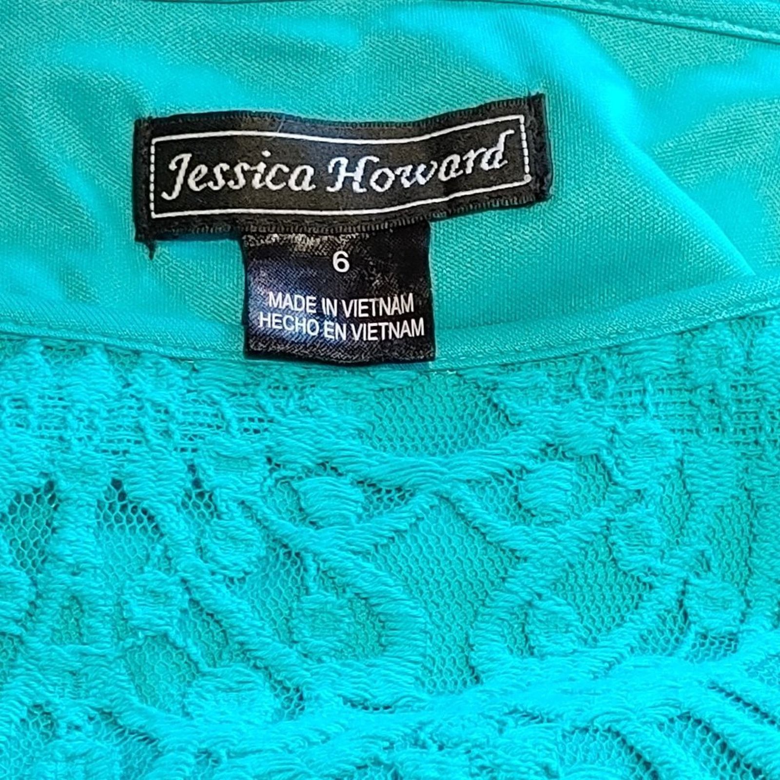 Other Embroidered Lace Sheath Dress from Jessica Howard Size M / US 6-8 / IT 42-44 - 4 Thumbnail