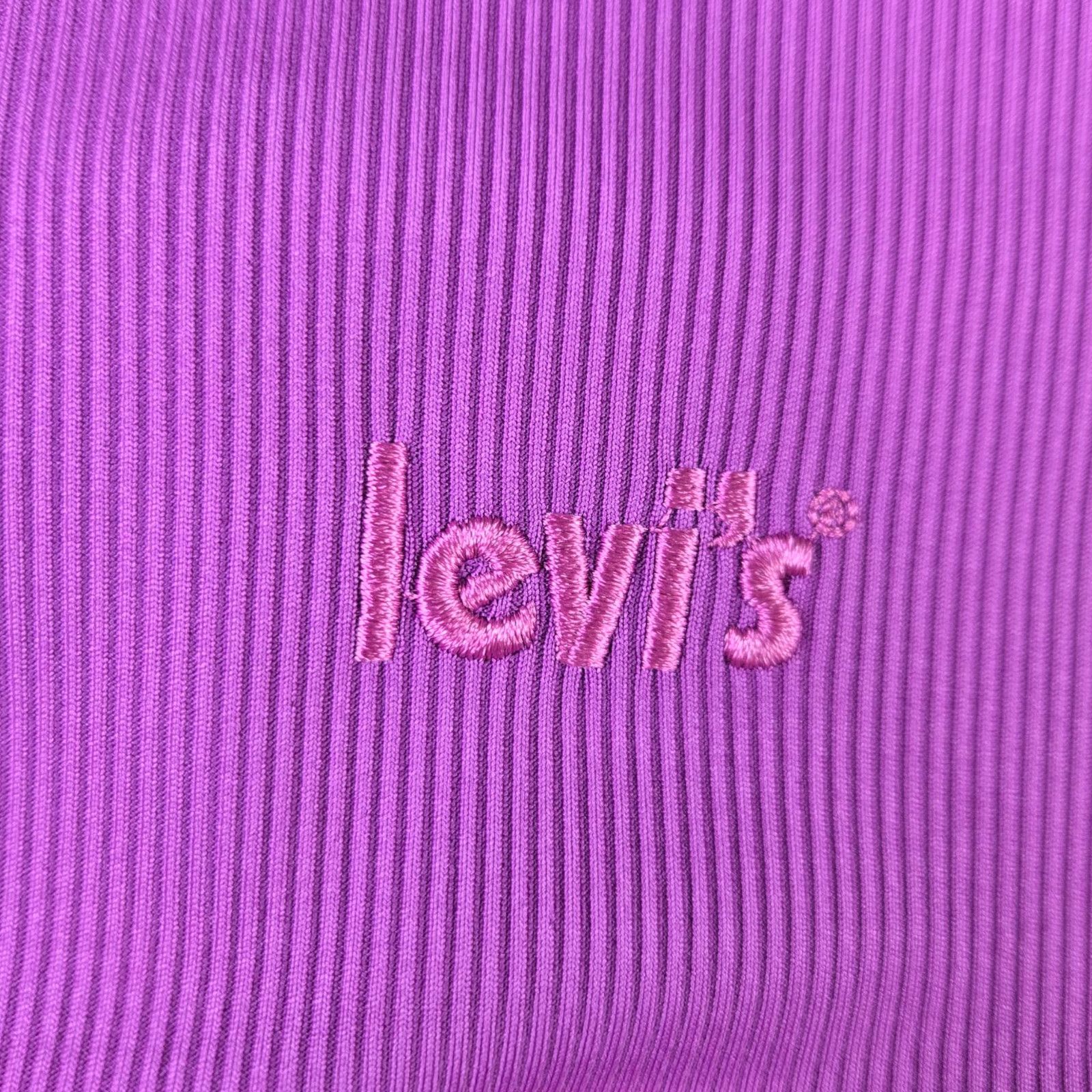 Levi's Levi’s Purple Ribbed High Rise Biker Shorts Size Medium Size 30" / US 8 / IT 44 - 9 Thumbnail