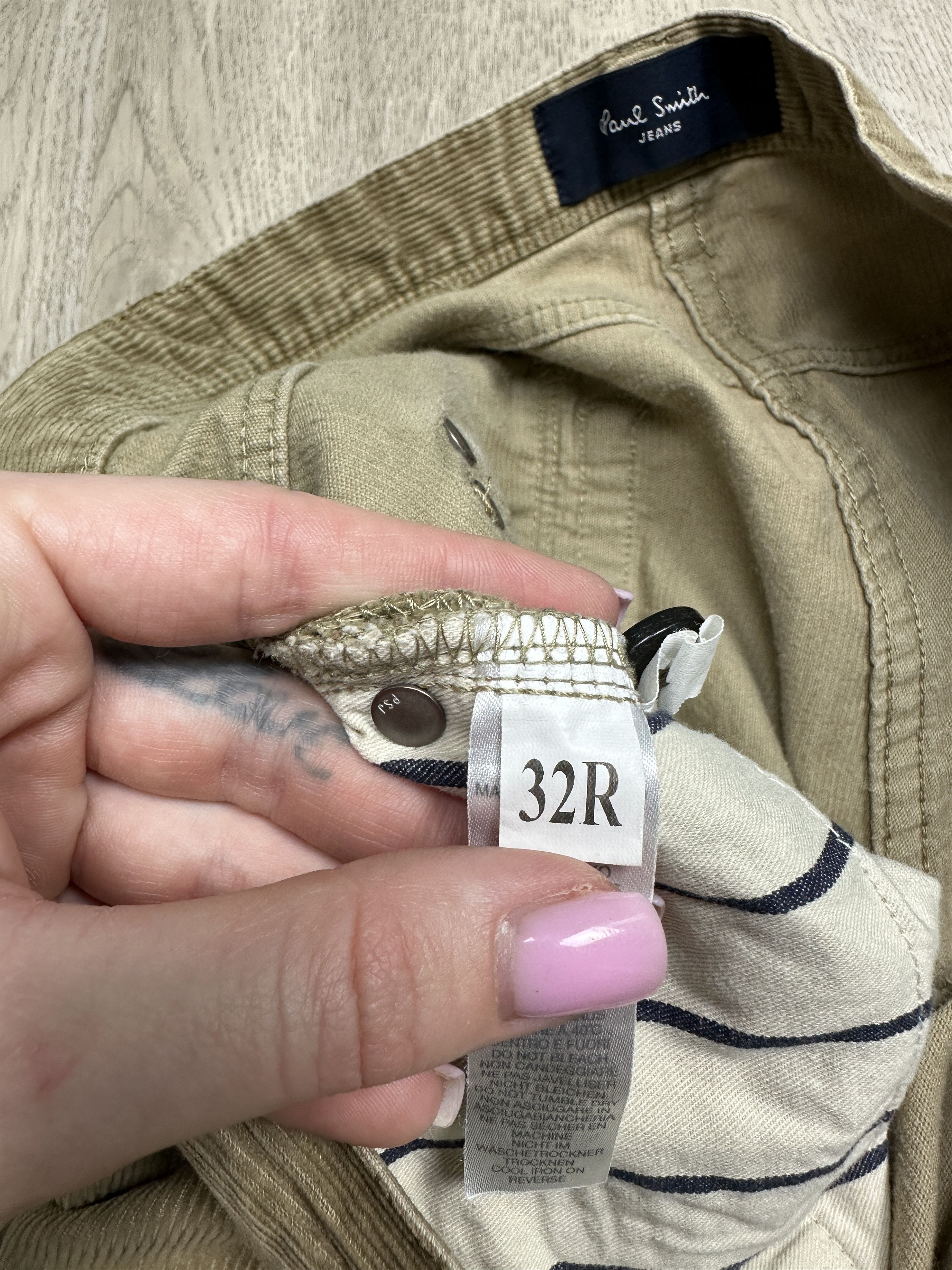 Paul Smith × Vintage Paul Smith Jeans Mens Corduroy Denim Pants Jeans Size US 32 / EU 48 - 5 Thumbnail