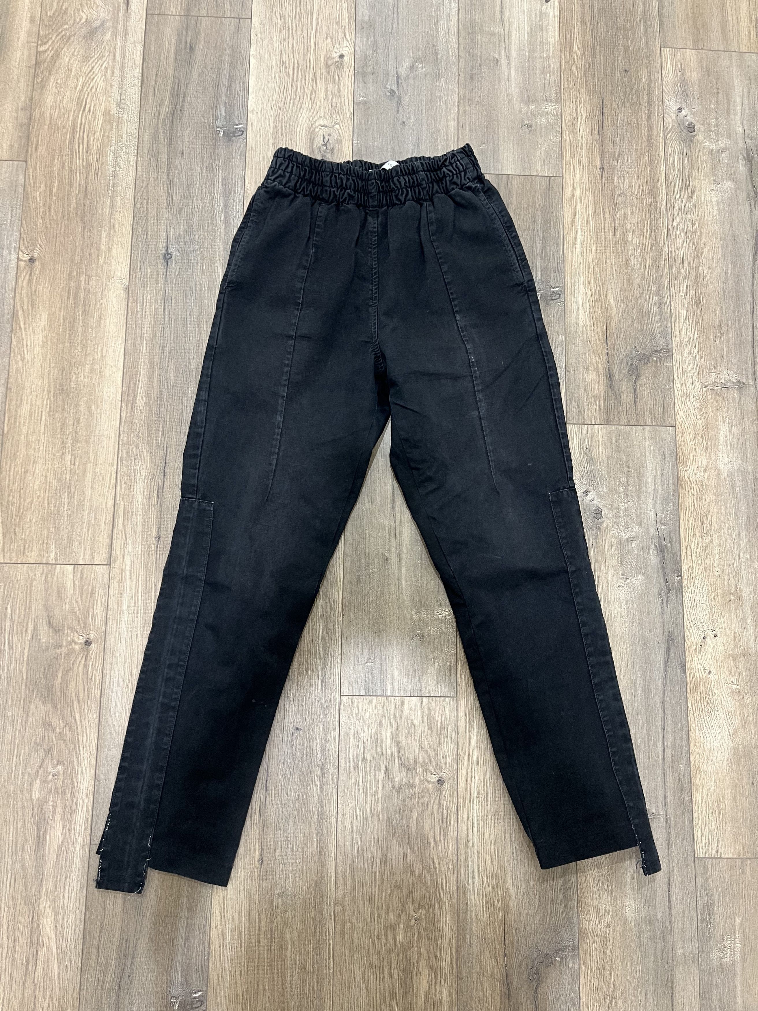 Other Black Waxed Cotton Pleated Sweatpants Size US 30 / EU 46 - 1 Thumbnail