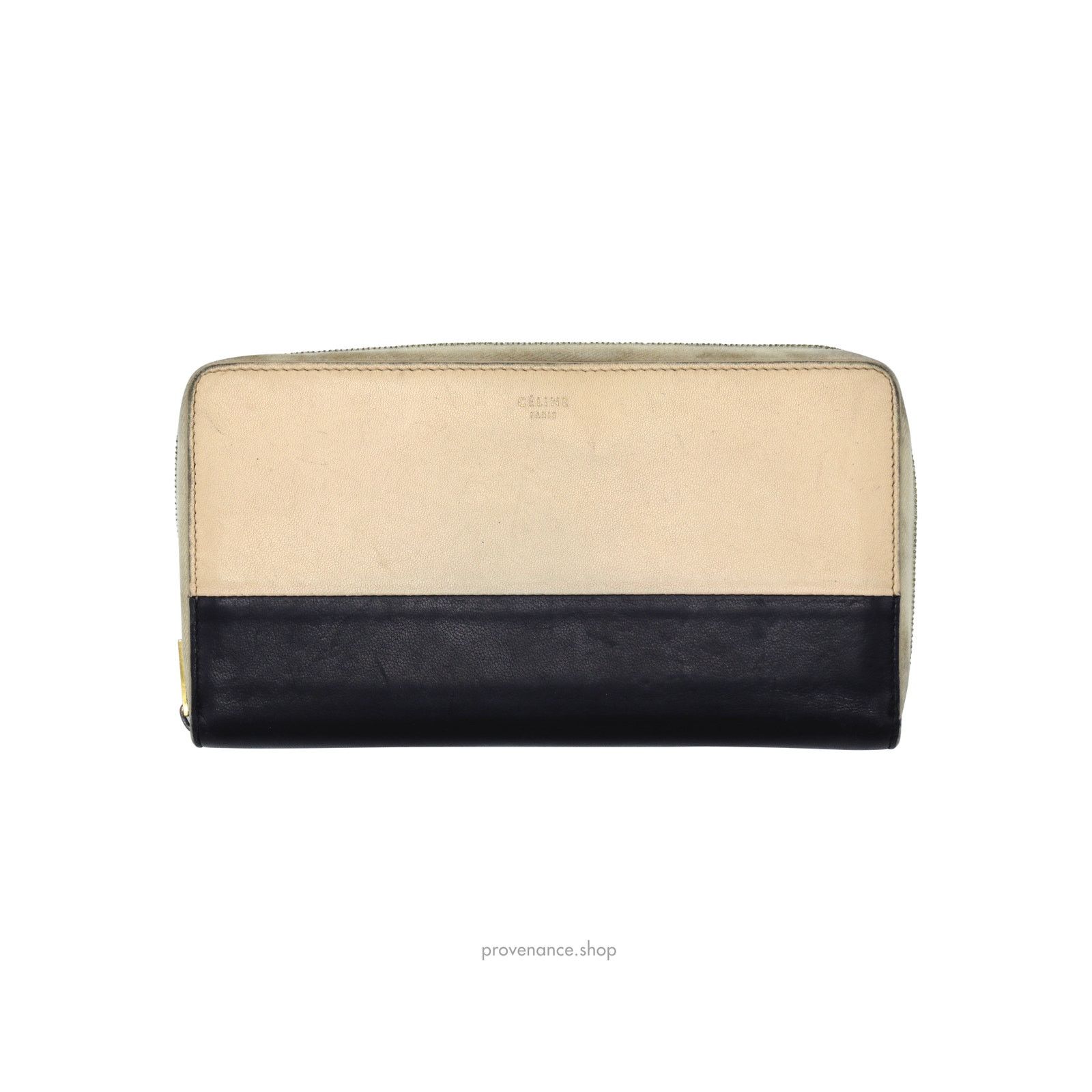 Celine 🔴 Celine Multifunction Zip Wallet - Beige/Navy Size ONE SIZE - 2 Thumbnail