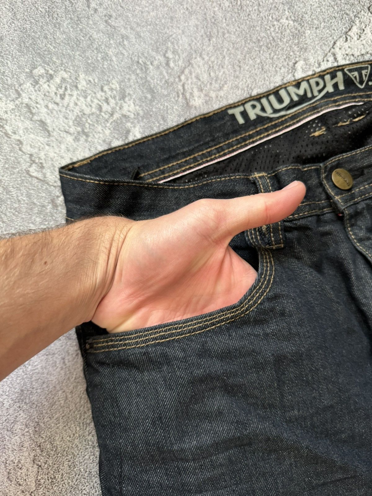 Other Triumph 32/34 selvedge hero riding jean denim pant trouser Size US 32 / EU 48 - 8 Thumbnail
