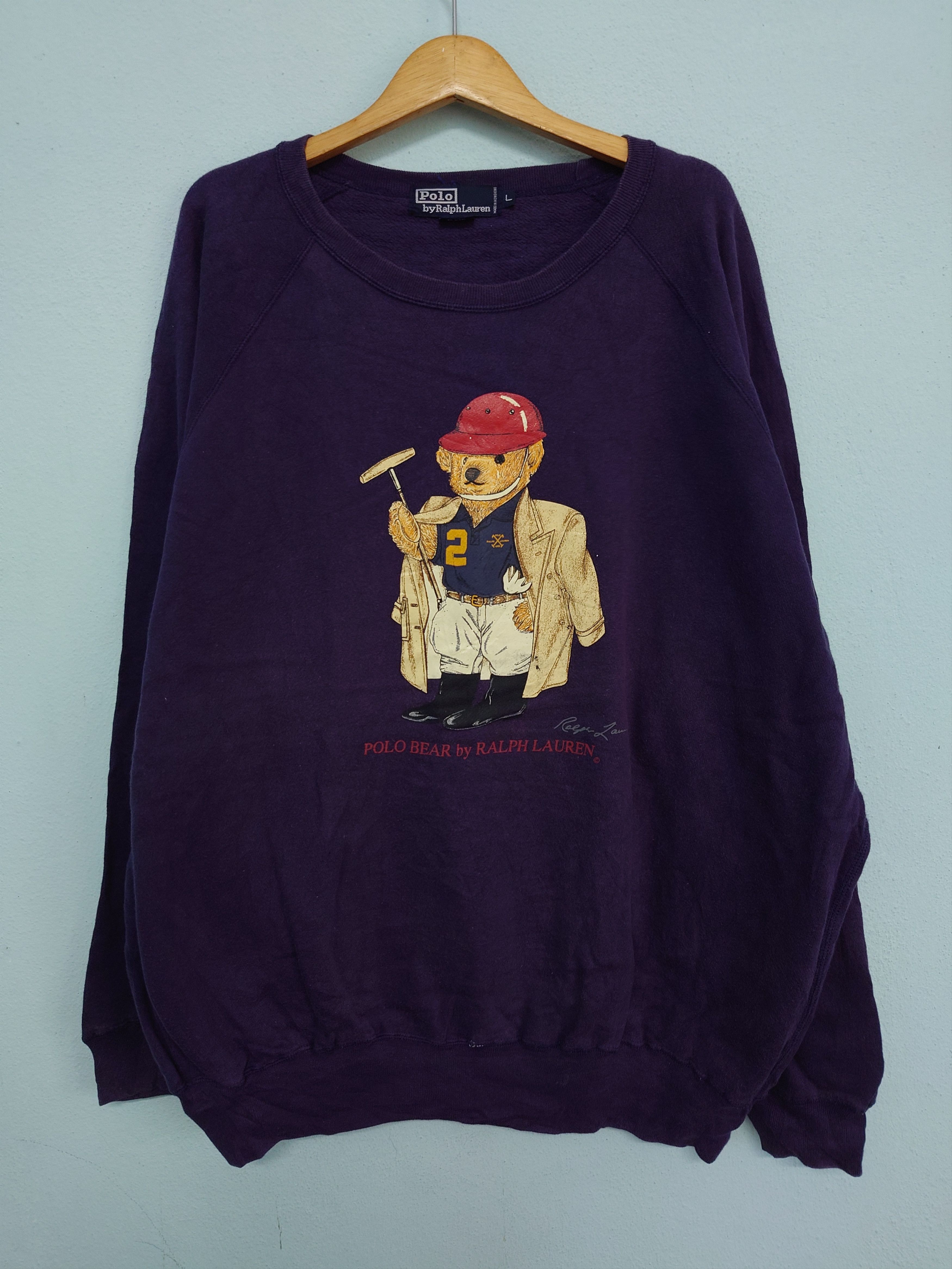 Polo Ralph Lauren Vintage Polo Bear Ralph Lauren Crewneck Sweater Size US L / EU 52-54 / 3 - 1 Thumbnail