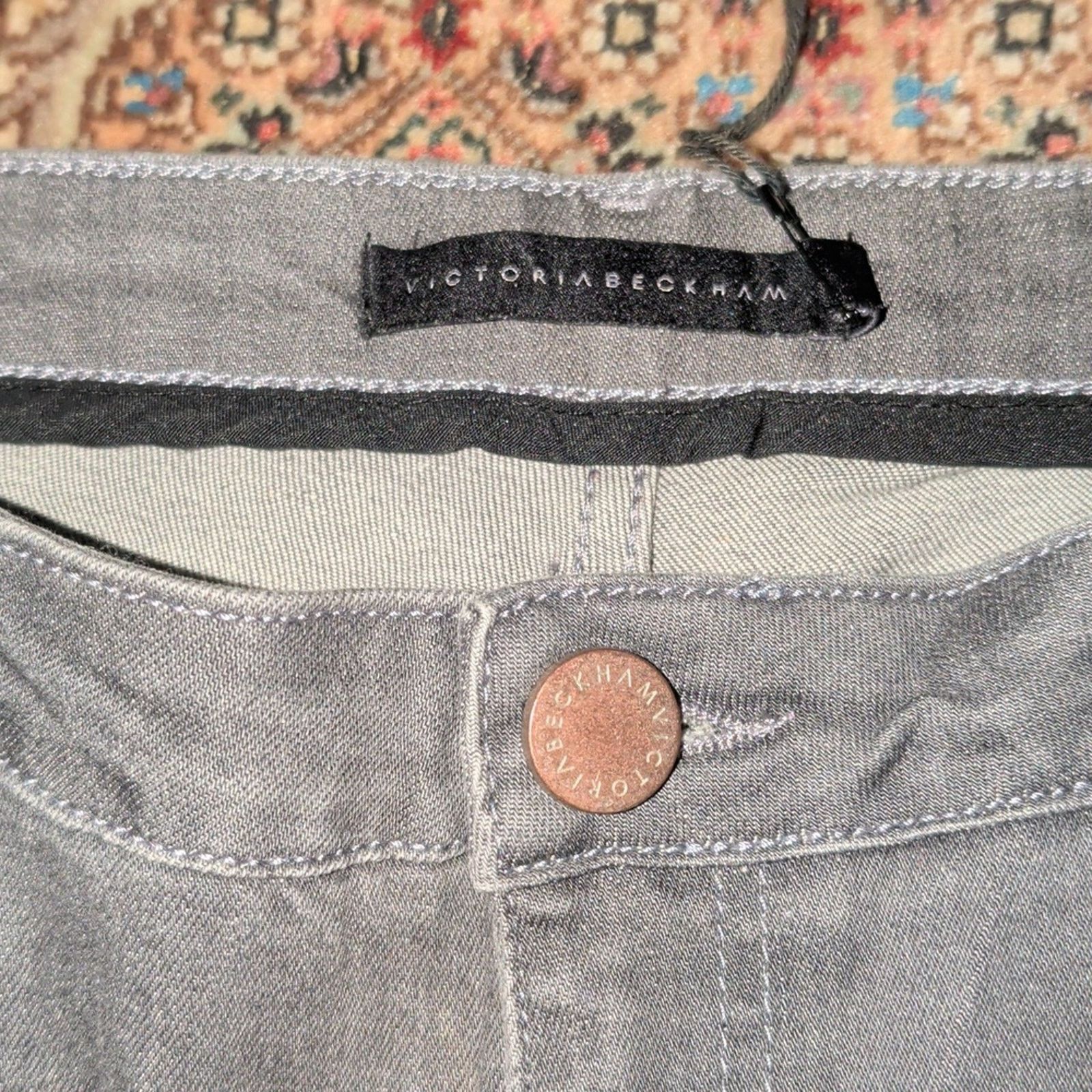 Victoria Beckham Victoria Beckham Gray Denim Jeans Womens Size 28 Size 28" / US 6 / IT 42 - 6 Thumbnail
