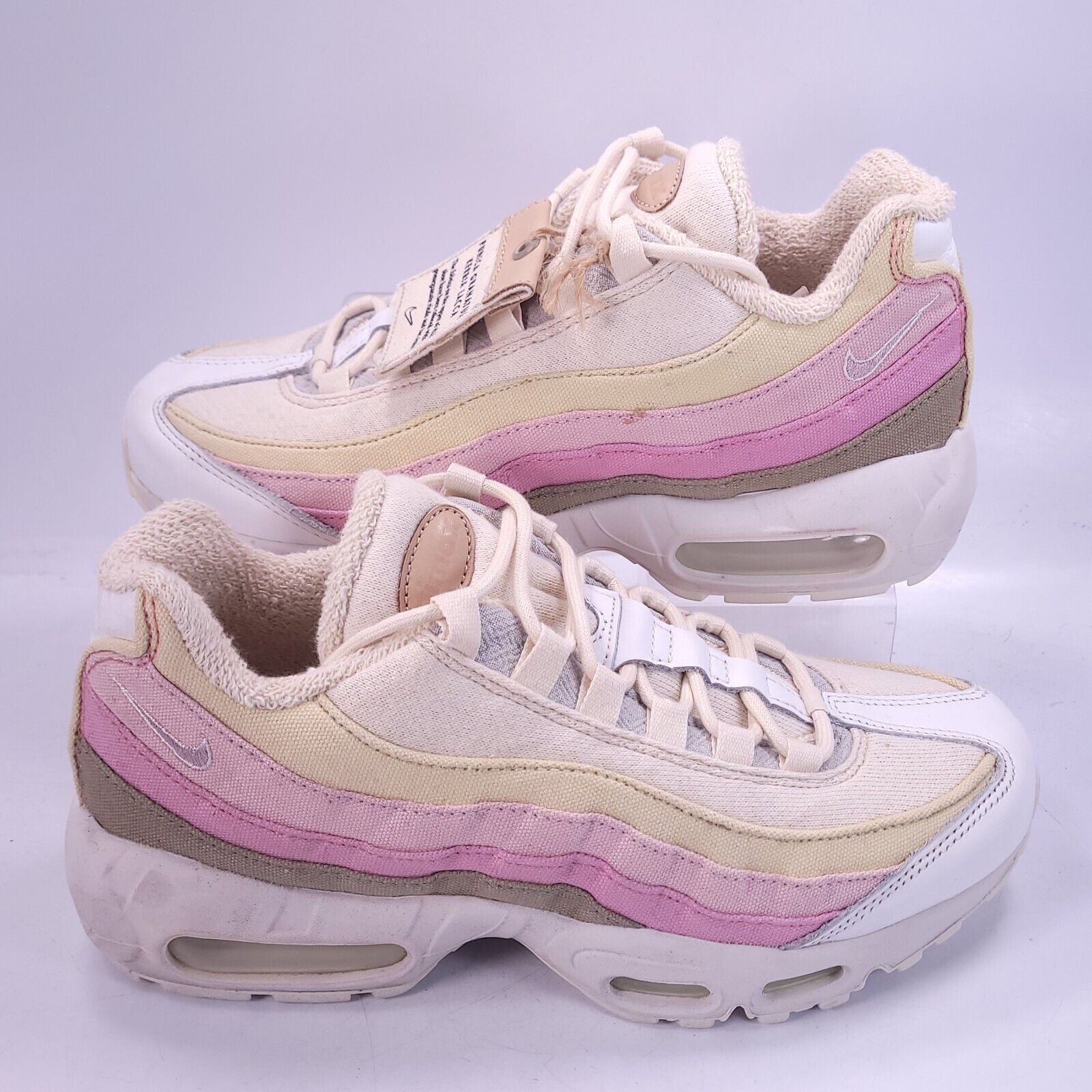 Nike Nike Air Max 95 QS Shoe Womens Size 8 CD7142-700 White Pink Size US 8 / IT 38 - 6 Thumbnail