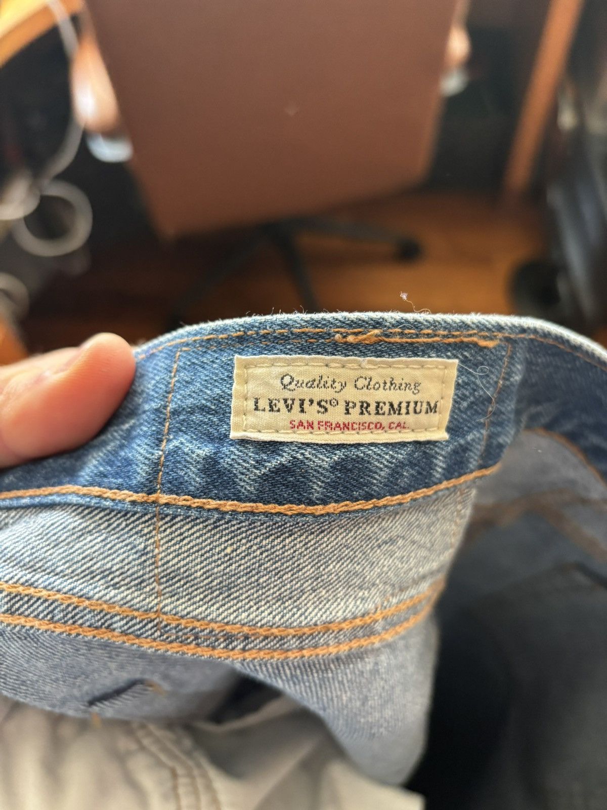 Levi's Pollock inspired denim Size 33" - 4 Thumbnail