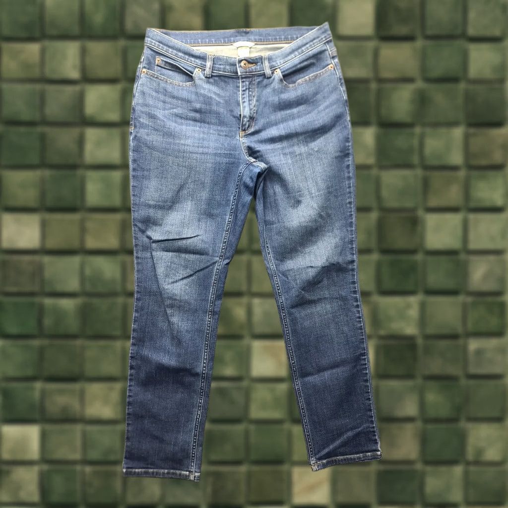Denime Duluth Jeans Womens 10X29 Slim Fit Tapered Leg Duluth Flex Daily Denim Jeans Slimming Blue 5-Pocket USA Cowboy Mens Womens Girls Size 40" / US 18 - 1 Thumbnail