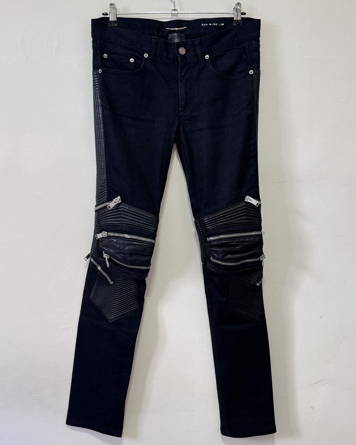 Saint Laurent Paris SLP D04 Zipped Biker Jeans | Grailed