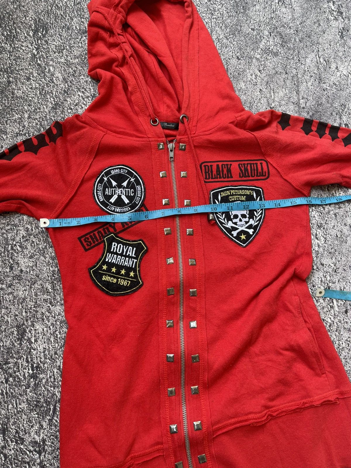 Japanese Brand Y2k Sky Bomber skull ifsixwasnine zip Hoodie Size US M / EU 48-50 / 2 - 10 Thumbnail