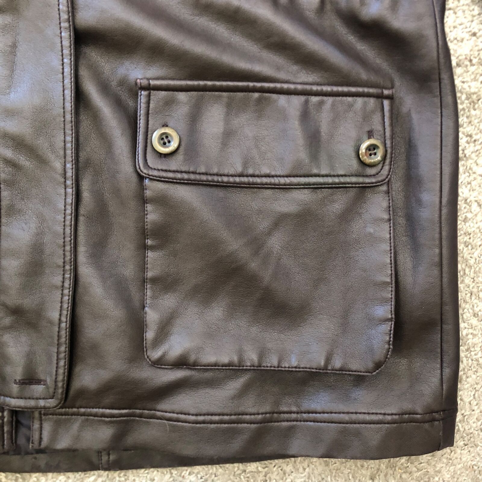 BB Dakota BB Dakota Pret a Porter Brown Faux Leather Jacket Womens M Size M / US 6-8 / IT 42-44 - 5 Thumbnail