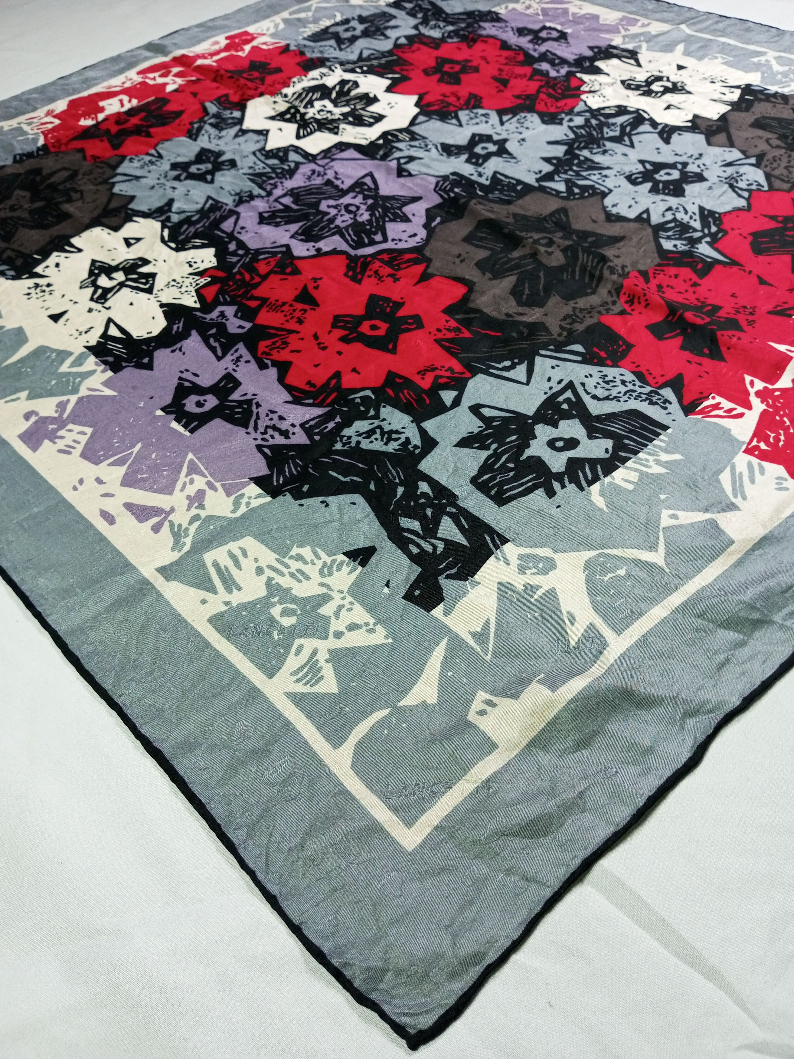Lui di Lancetti × Vintage Vintage Designer Silk Scarf Lui de Lancetti Size ONE SIZE - 6 Thumbnail