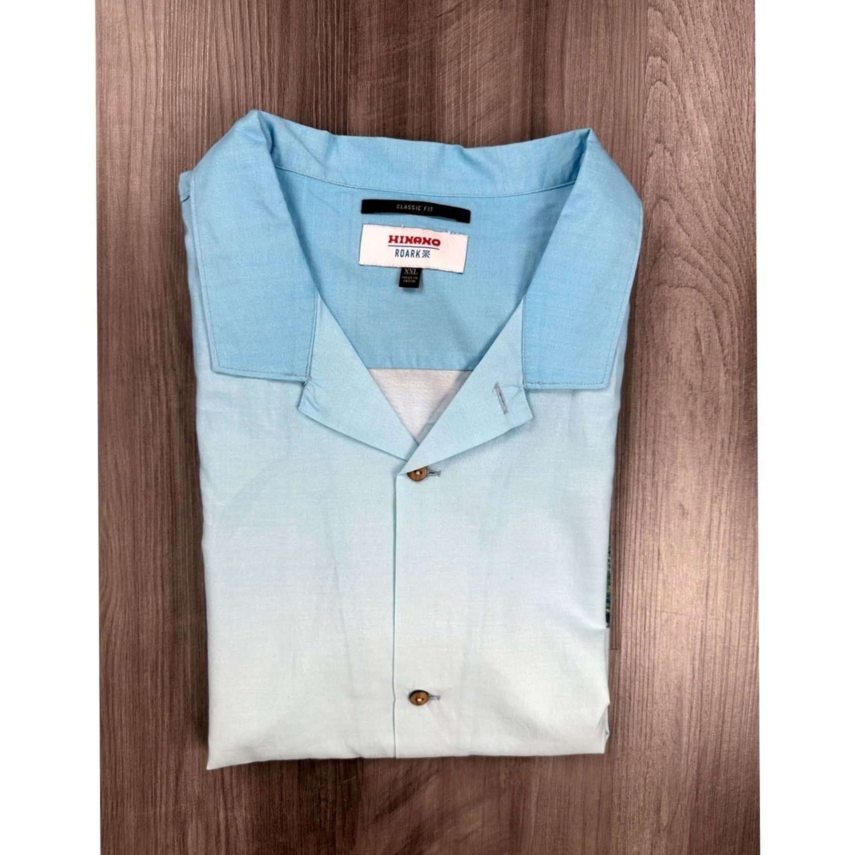 Roark Roark x Hinano Gonzo Otemanu Classic Fit Short Sleeve Camp Shirt 2XL Men Blue Size US XXL / EU 58 / 5 - 2 Thumbnail