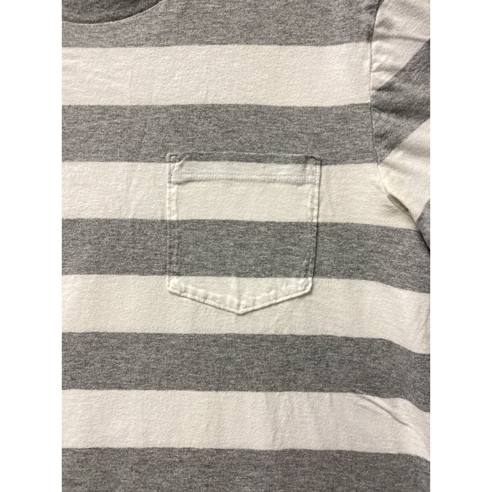 American Eagle Outfitters American Eagle Shirt Men's L Striped Gray Logo Pocket Tee Cotton Blend Classic Size US L / EU 52-54 / 3 - 4 Thumbnail