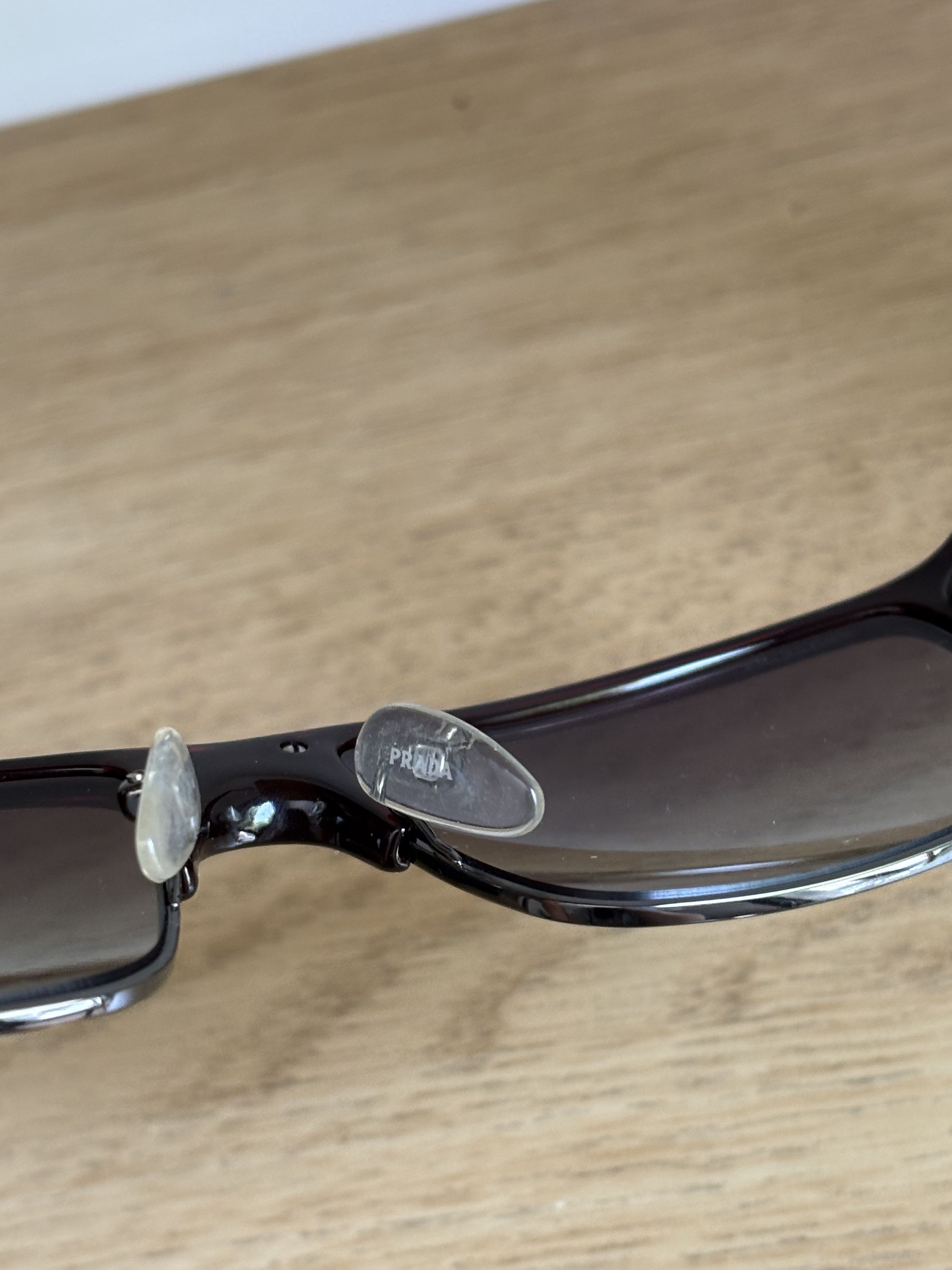 Prada × Vintage PRADA Sunglasses Rectangle Wrap Shield Symbole RI926 Size ONE SIZE - 7 Thumbnail