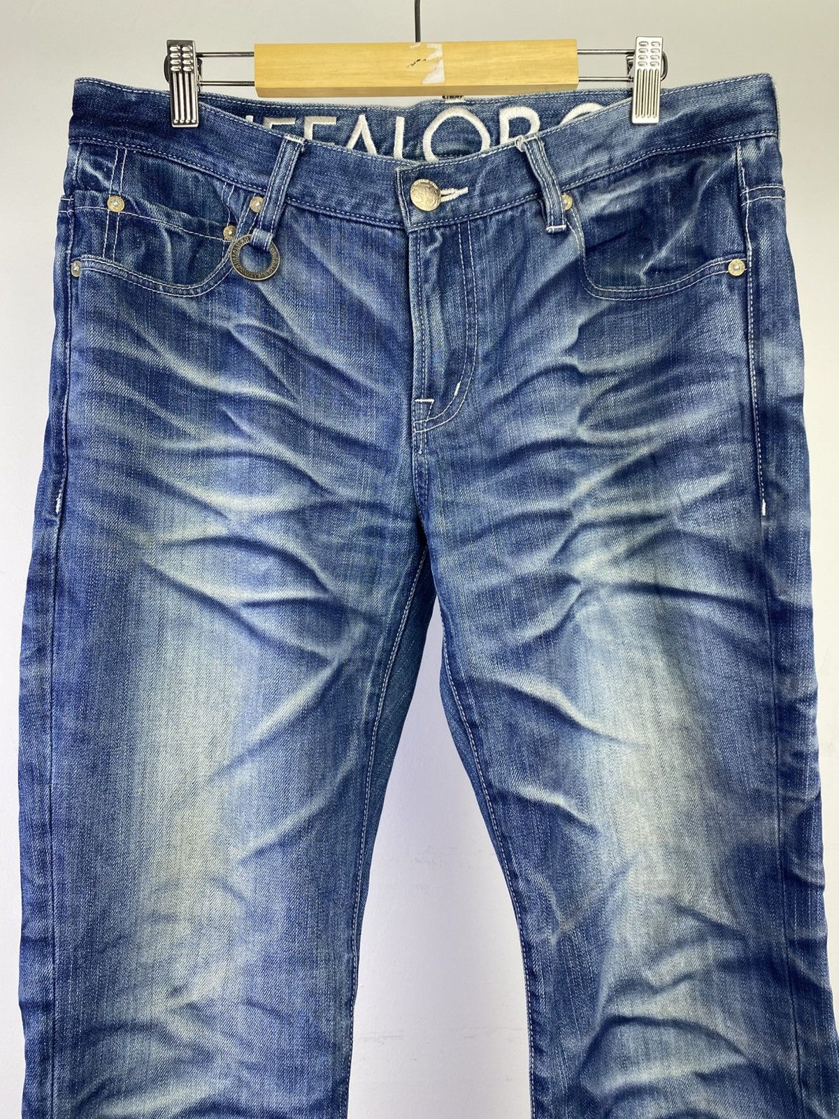 BUFFALO BOBS Buffalo Bobs 00s Honeycomb Washed Denim Japan Size US 32 / EU 48 - 9 Thumbnail