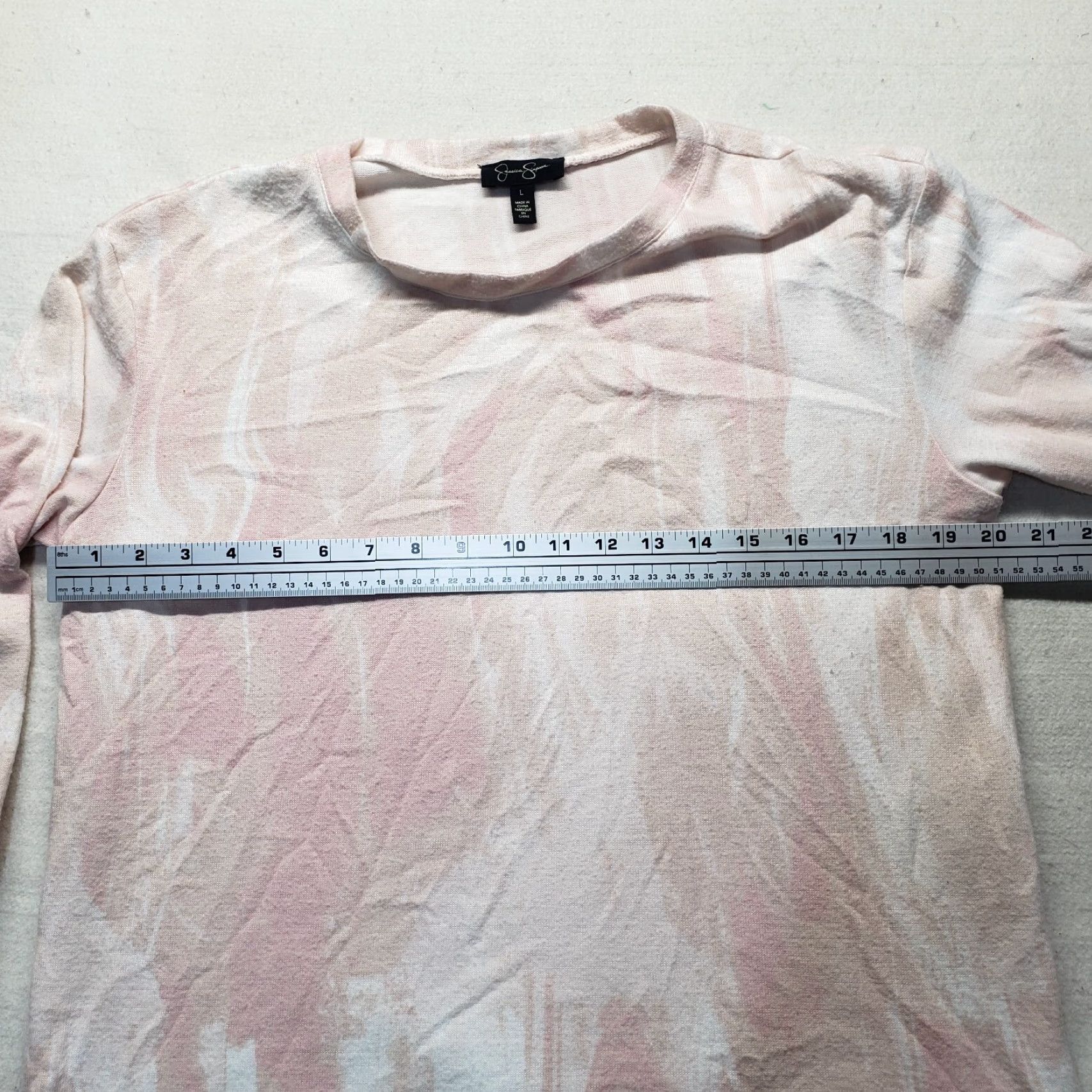 Jessica Simpson Jessica Simpson Sweater Women's Long Sleeve Pink Tie Dye L Adult Womens Colorful 90s? Size L / US 10 / IT 46 - 3 Thumbnail
