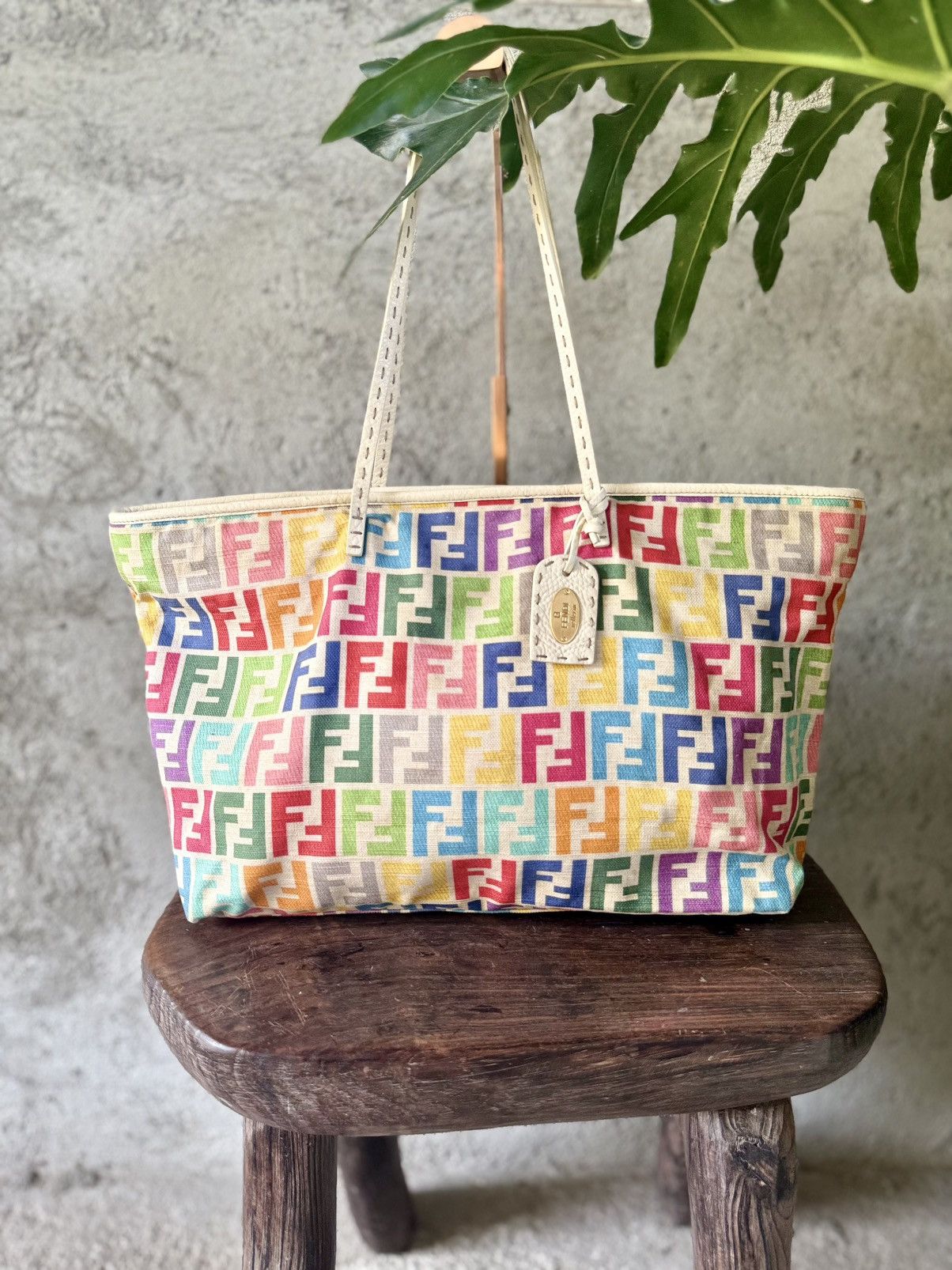 Fendi Multi Color Tote Bag, Women's