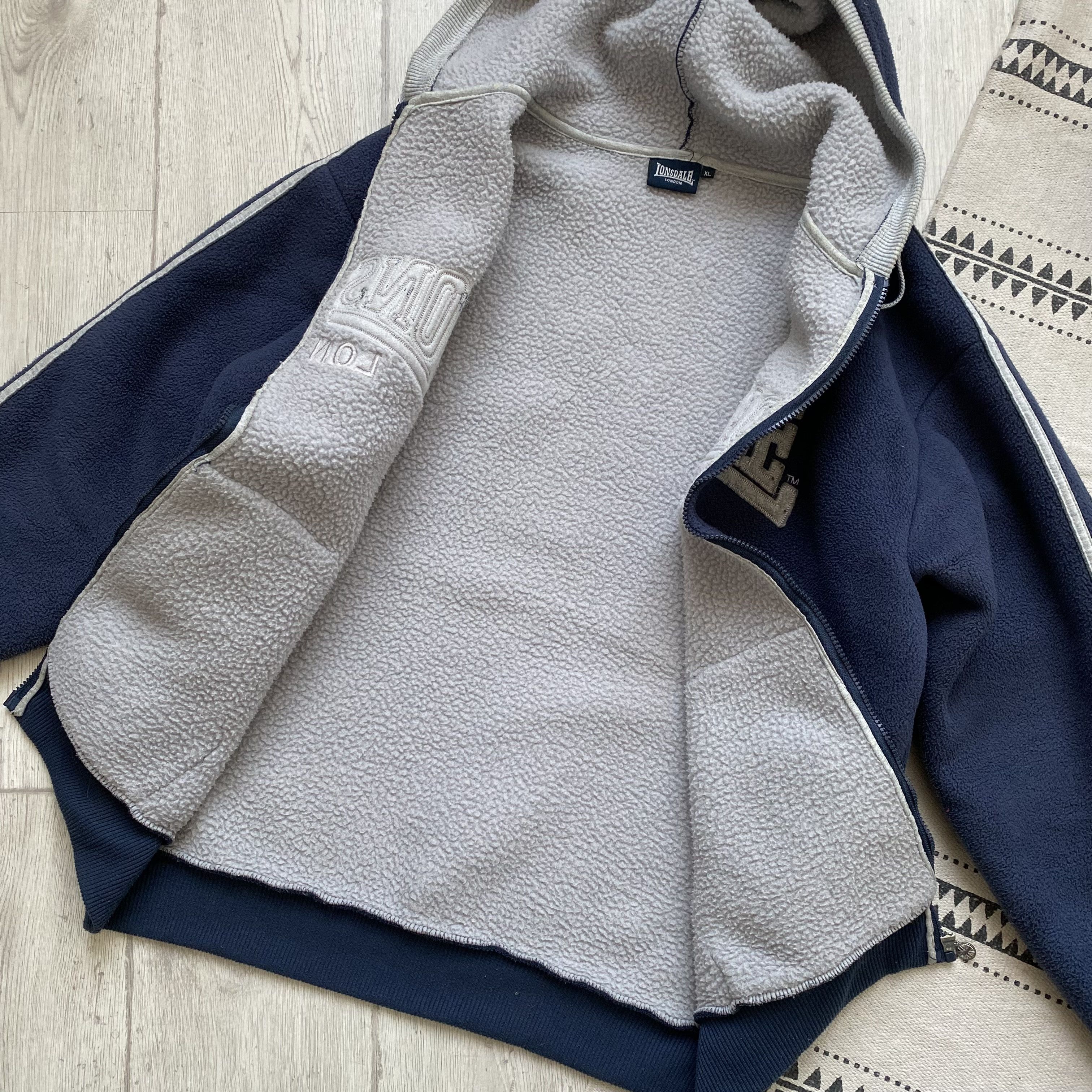 Lonsdale ❄️ Vintage Lonsdale Heavy fleece Hoodie Sherpa jacket Y2K Size US XL / EU 56 / 4 - 9 Thumbnail