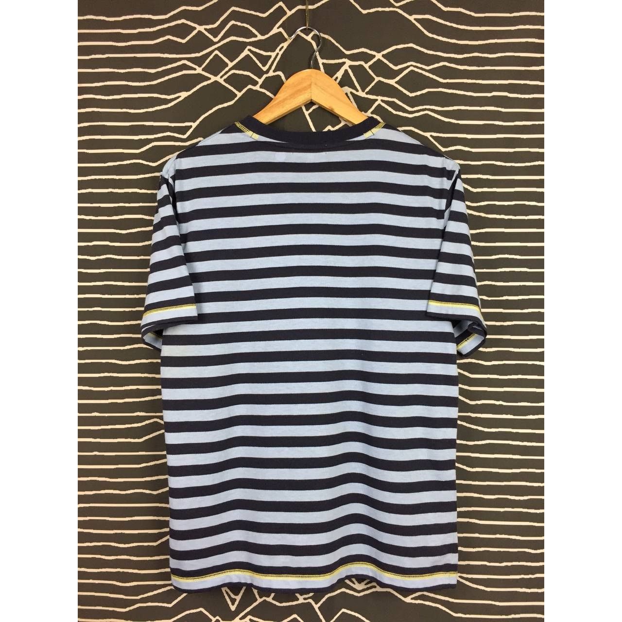 Anime × Japanese Brand × Vintage Vtg Anime One Piece Mugiwara Pirates Flag Logo Striped Tee Size US M / EU 48-50 / 2 - 5 Thumbnail