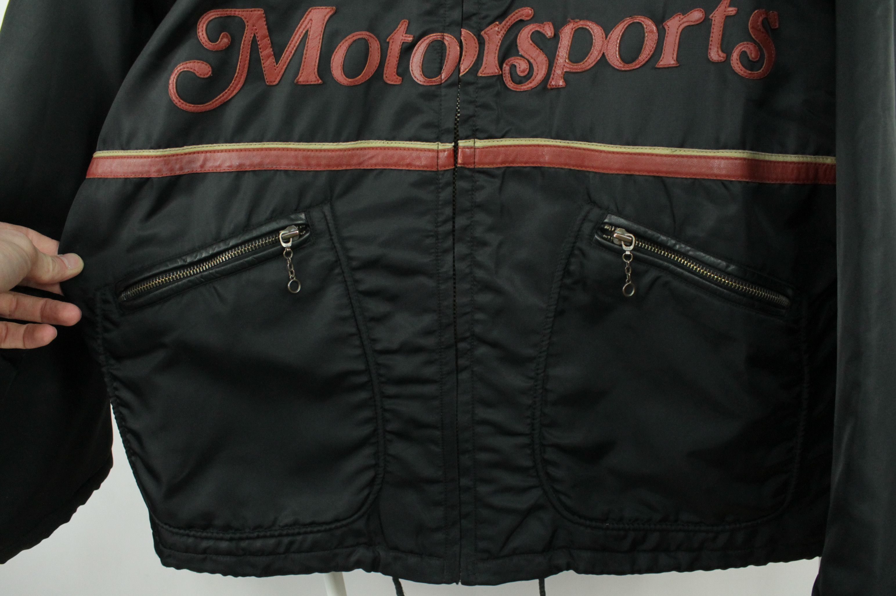 Other Vintage Redskins Motorsports Riders Nylon Leather Jacket Size US L / EU 52-54 / 3 - 7 Thumbnail