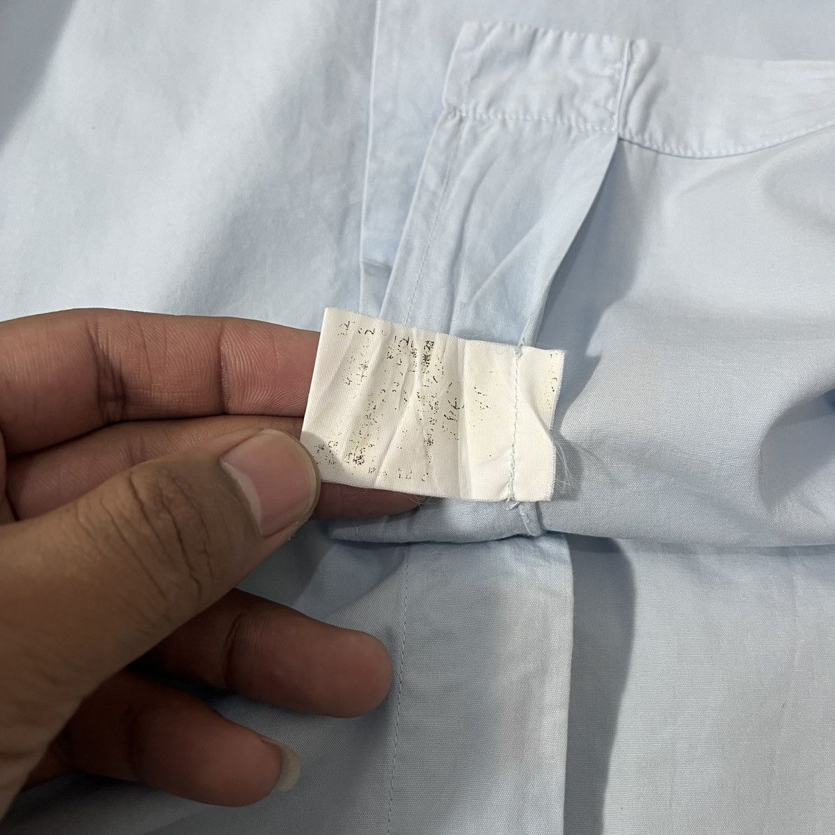 Issey Miyake 90s Archive Cotton Label Issey Miyake Basic Blue Shirt ifsix Size US XL / EU 56 / 4 - 12 Thumbnail