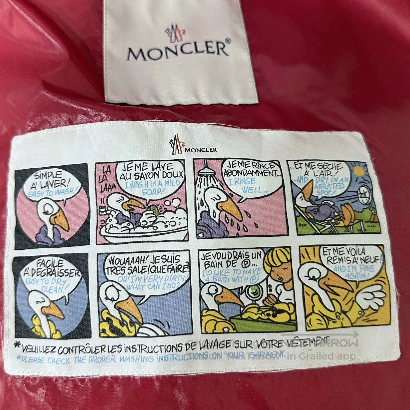 Moncler Moncler Pink Cape Logo Down Jacket. Size L / US 10 / IT 46 - 5 Thumbnail