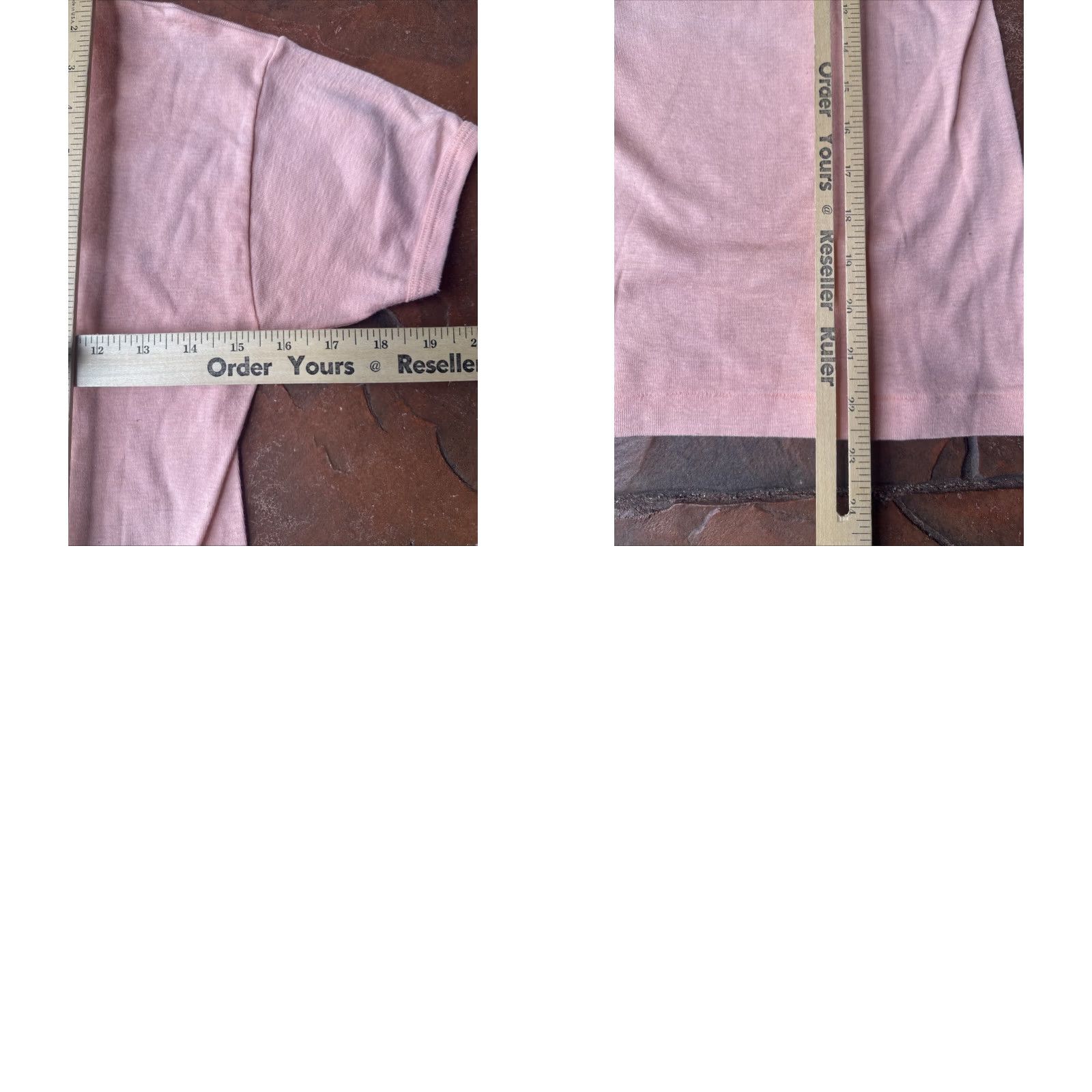Vintage VINTAGE Shorthand Ringer T-Shirt Women’s Large Peach 80s 50/50 USA Knit Classic Shirts Mens? Size L / US 10 / IT 46 - 8 Thumbnail
