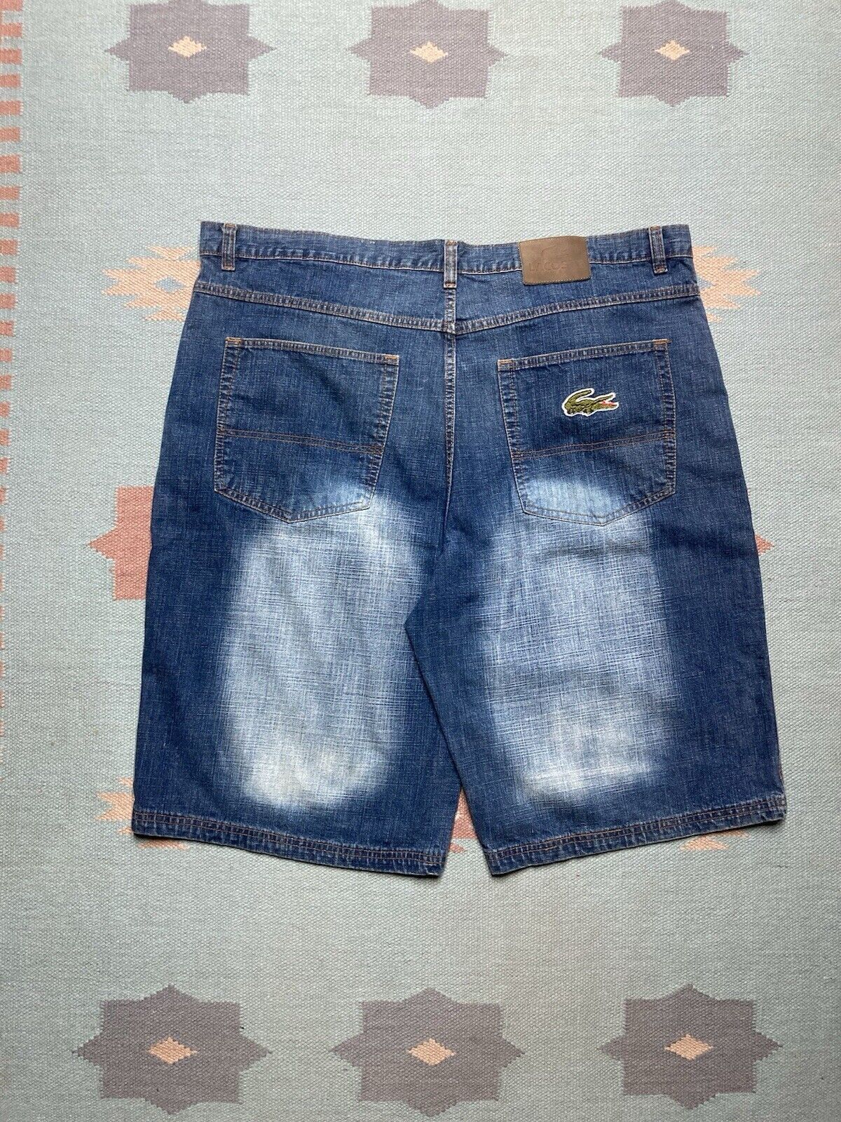 Lacoste × Vintage y2k baggy jeans shorts lacoste faded southpole alligator 44 Size US 44 / EU 60 - 7 Thumbnail