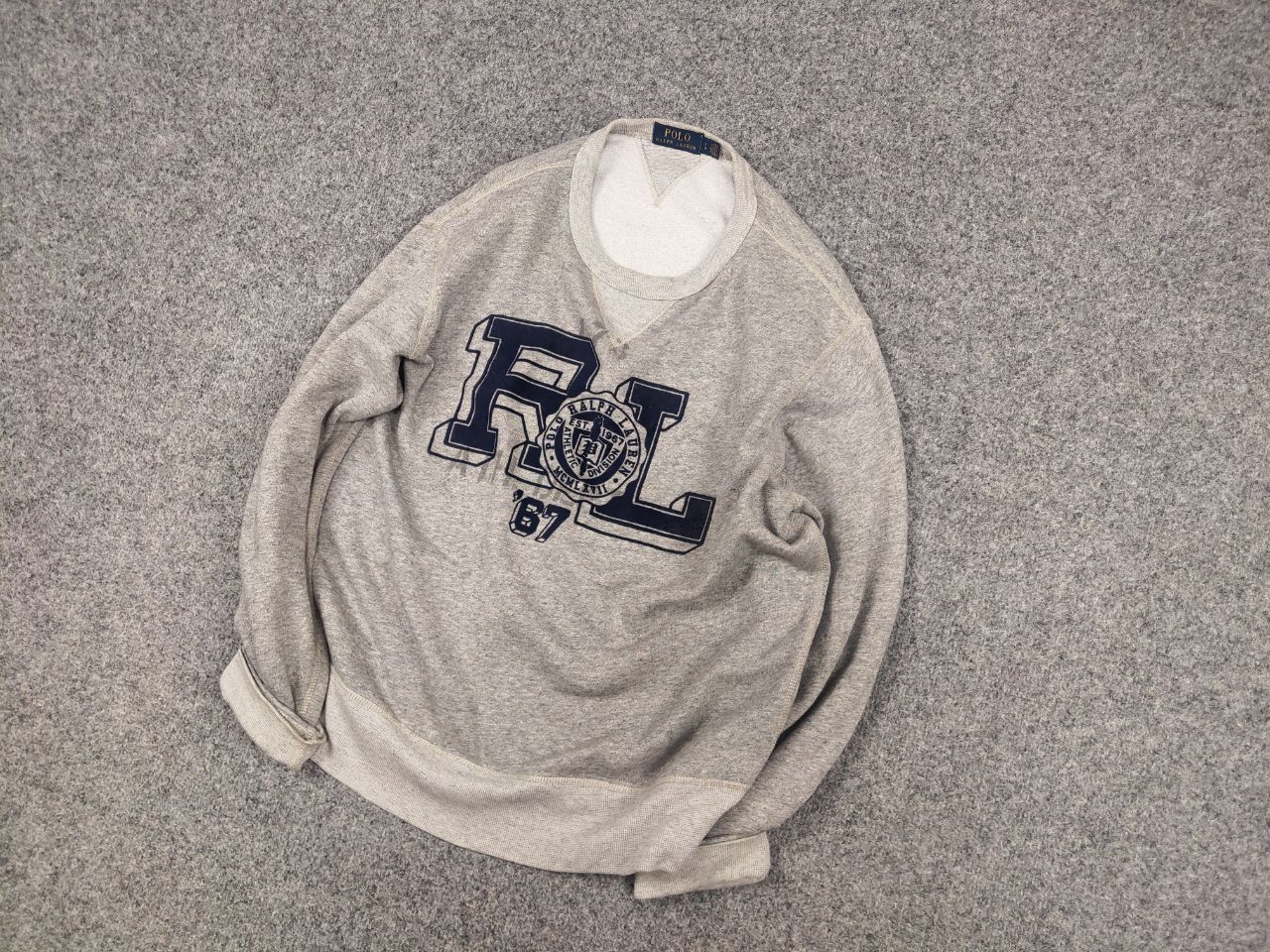 Polo Ralph Lauren Polo Ralph Lauren athletic division Military Sweatshirt Size US L / EU 52-54 / 3 - 3 Thumbnail